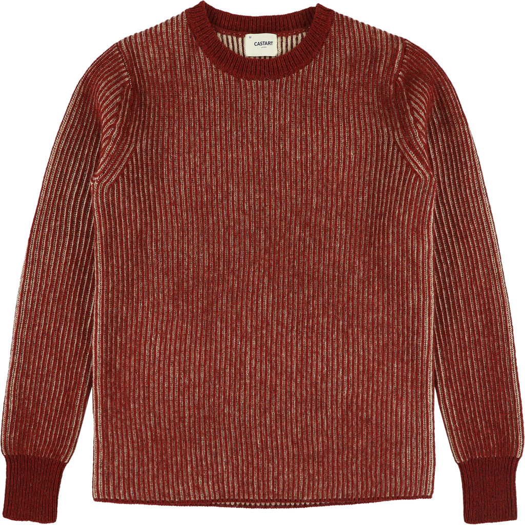 Marx Ribbed Wool Knit - Rust