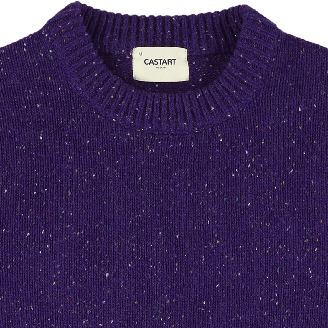 Starry Night Donegal Knit - Purple