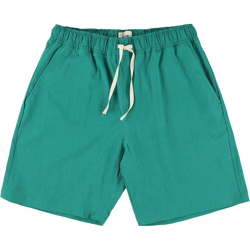 Loquat Seersucker Shorts - Petrol