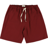 Loquat Seersucker Shorts - Burgundy