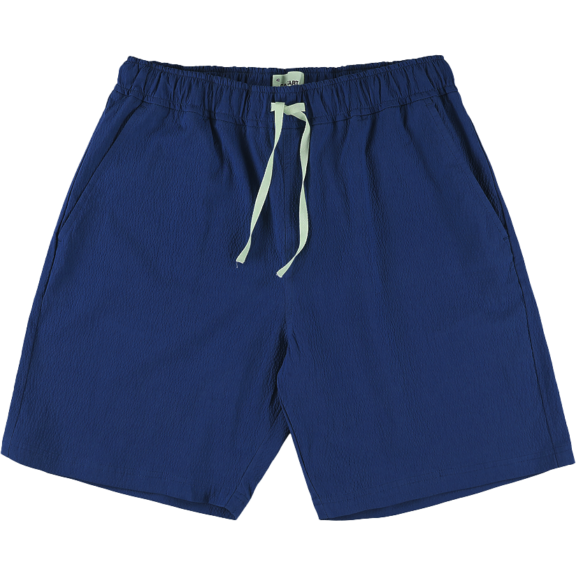 Loquat Seersucker Shorts - Navy