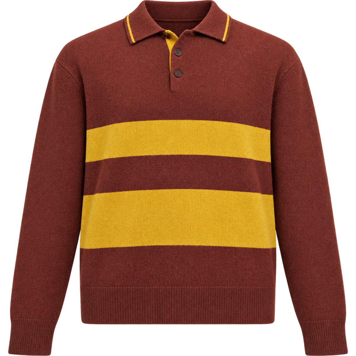 Your House Knit Polo - Brown