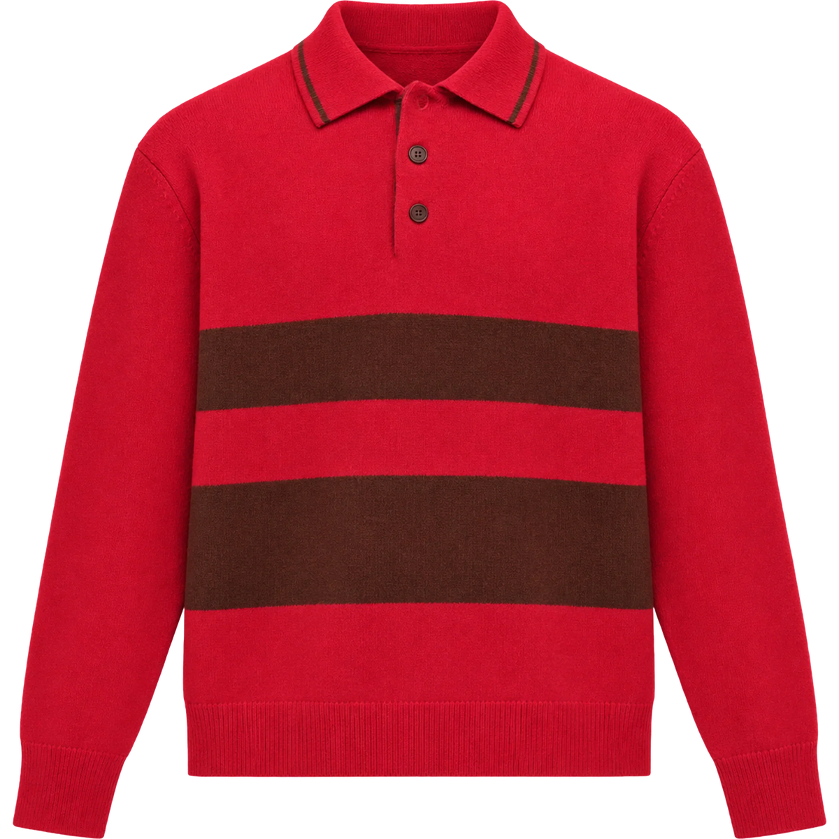 Your House Knit Polo - Red