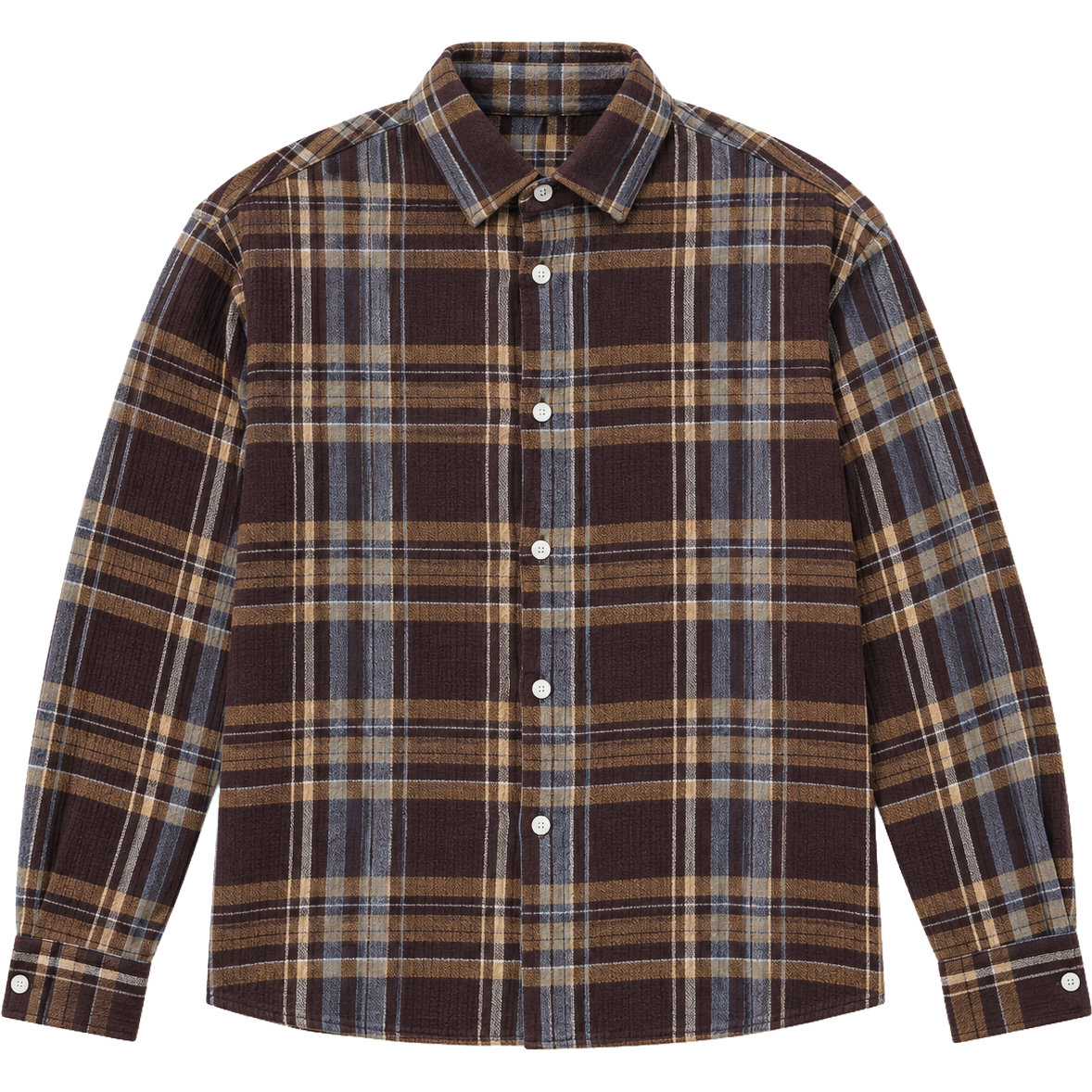 Edouard Boxy Shirt - Brown Check
