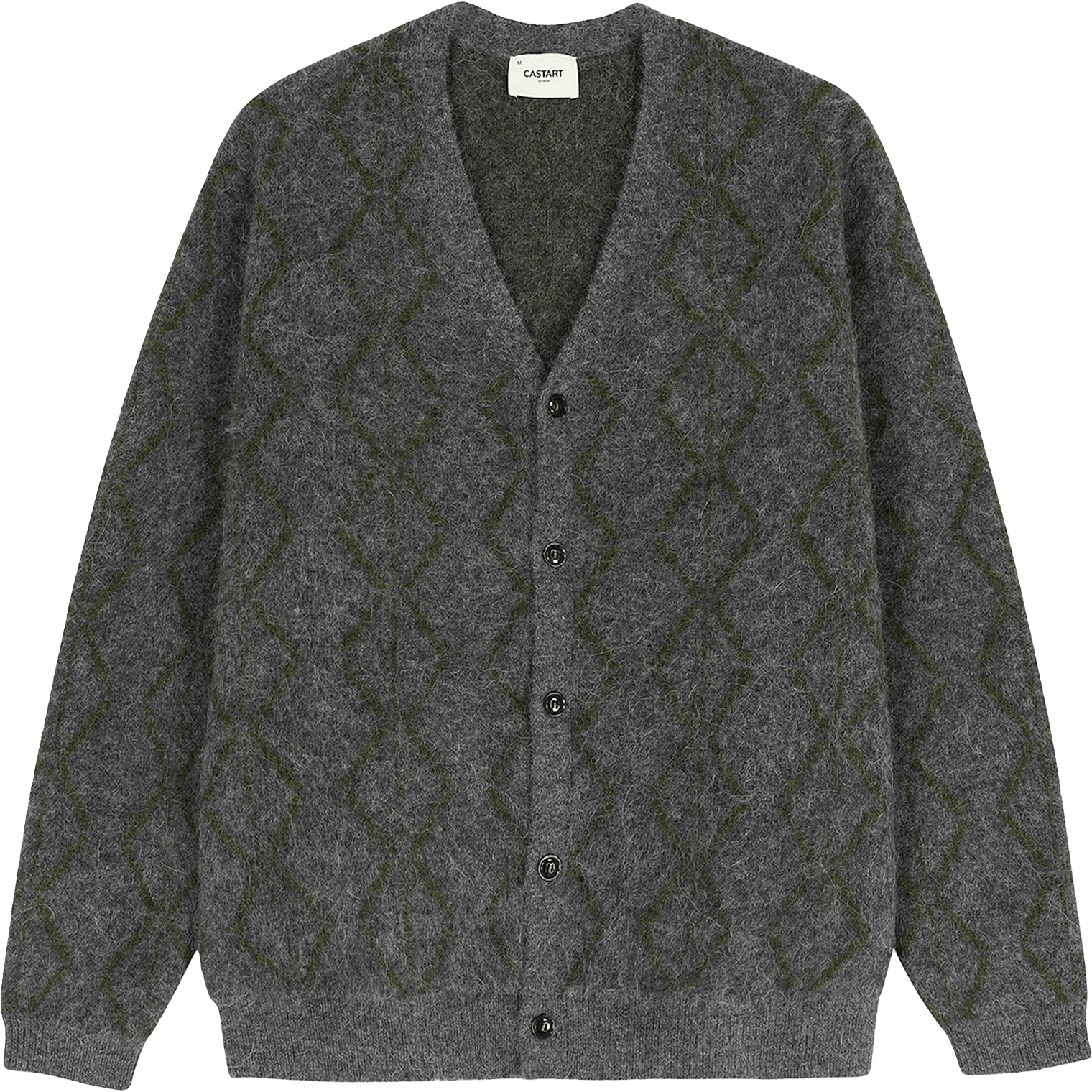 Snow Star Cardigan - Dark Grey