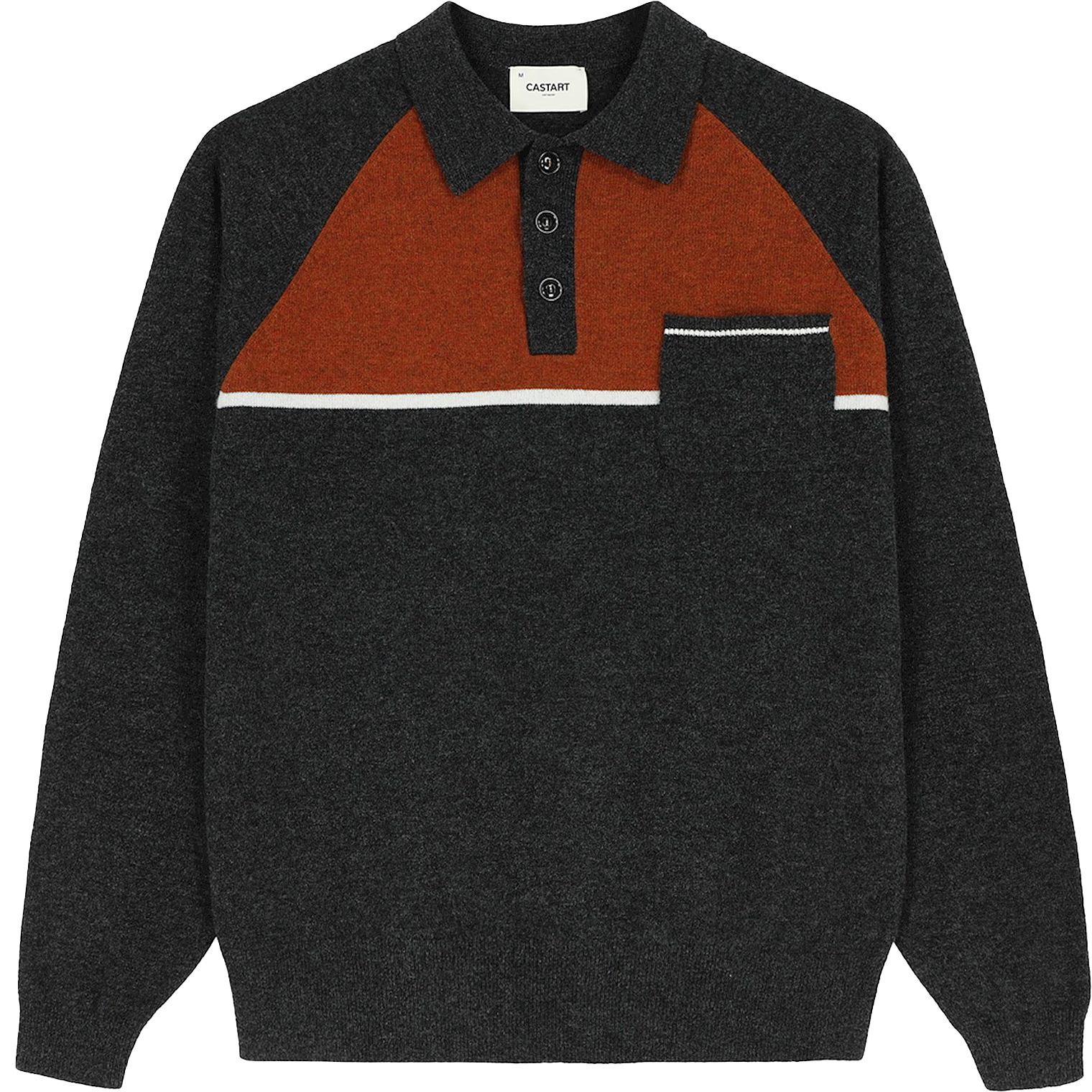 Sunday River Knit Polo - Dark Grey