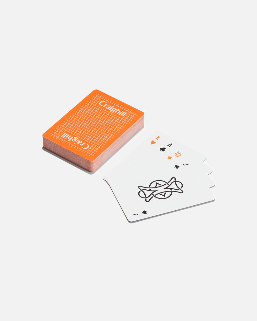 Playing Cards - White / Orange