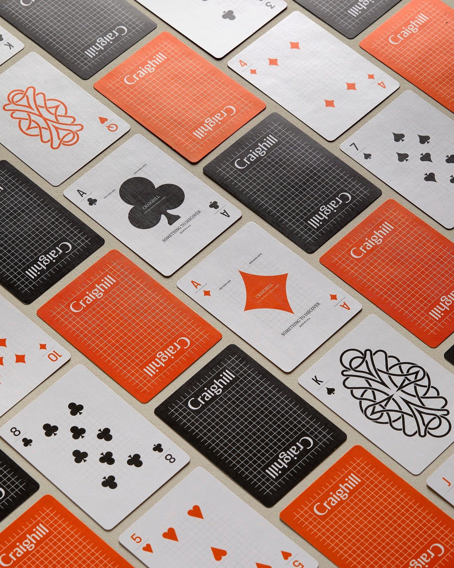 Playing Cards - White / Orange