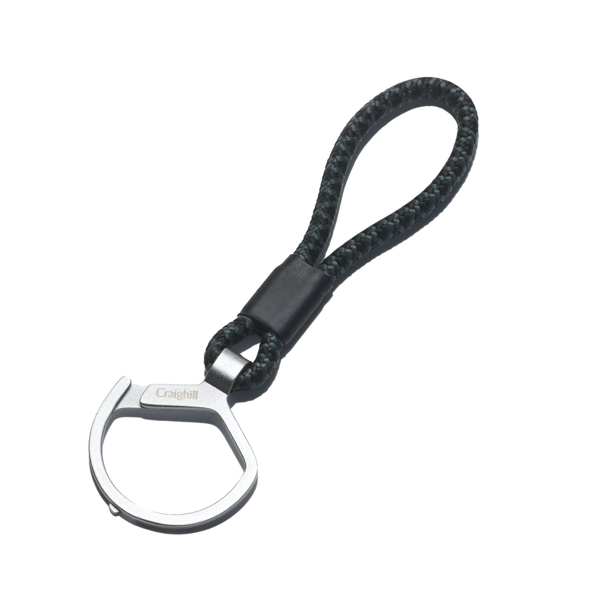 Split Ring Keychain - Black