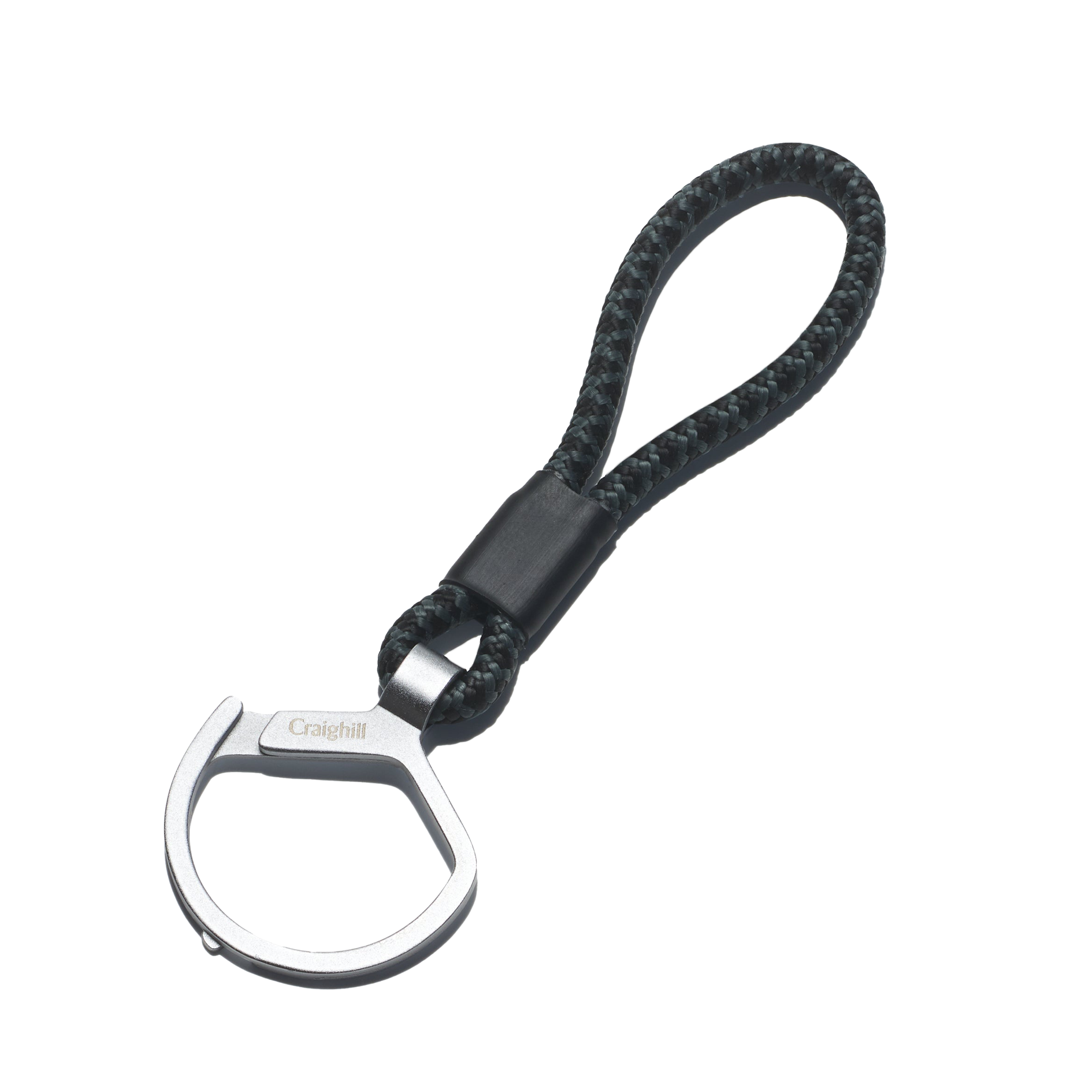 Split Ring Keychain - Black