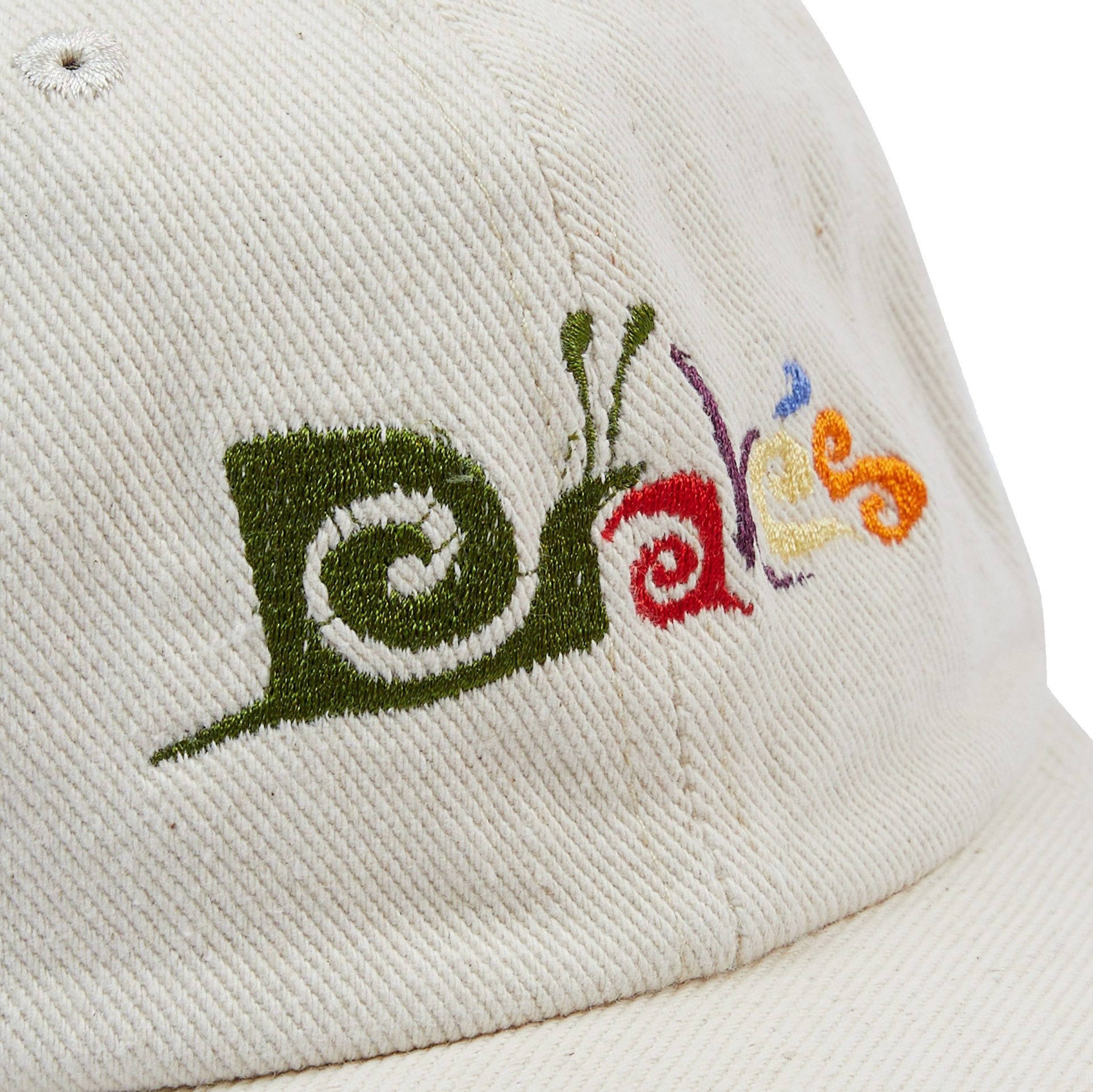 Snail Twill Baseball Hat - Ecru