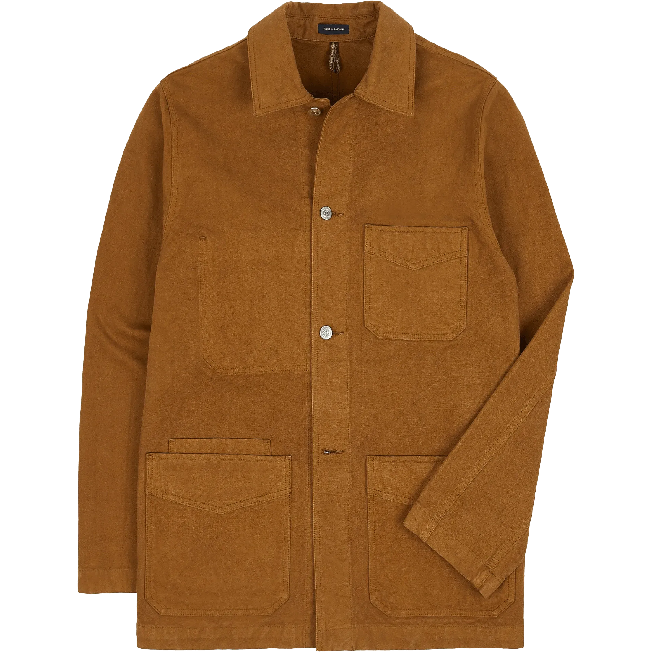 Duck Cotton Canvas Chore Jacket - Tobacco