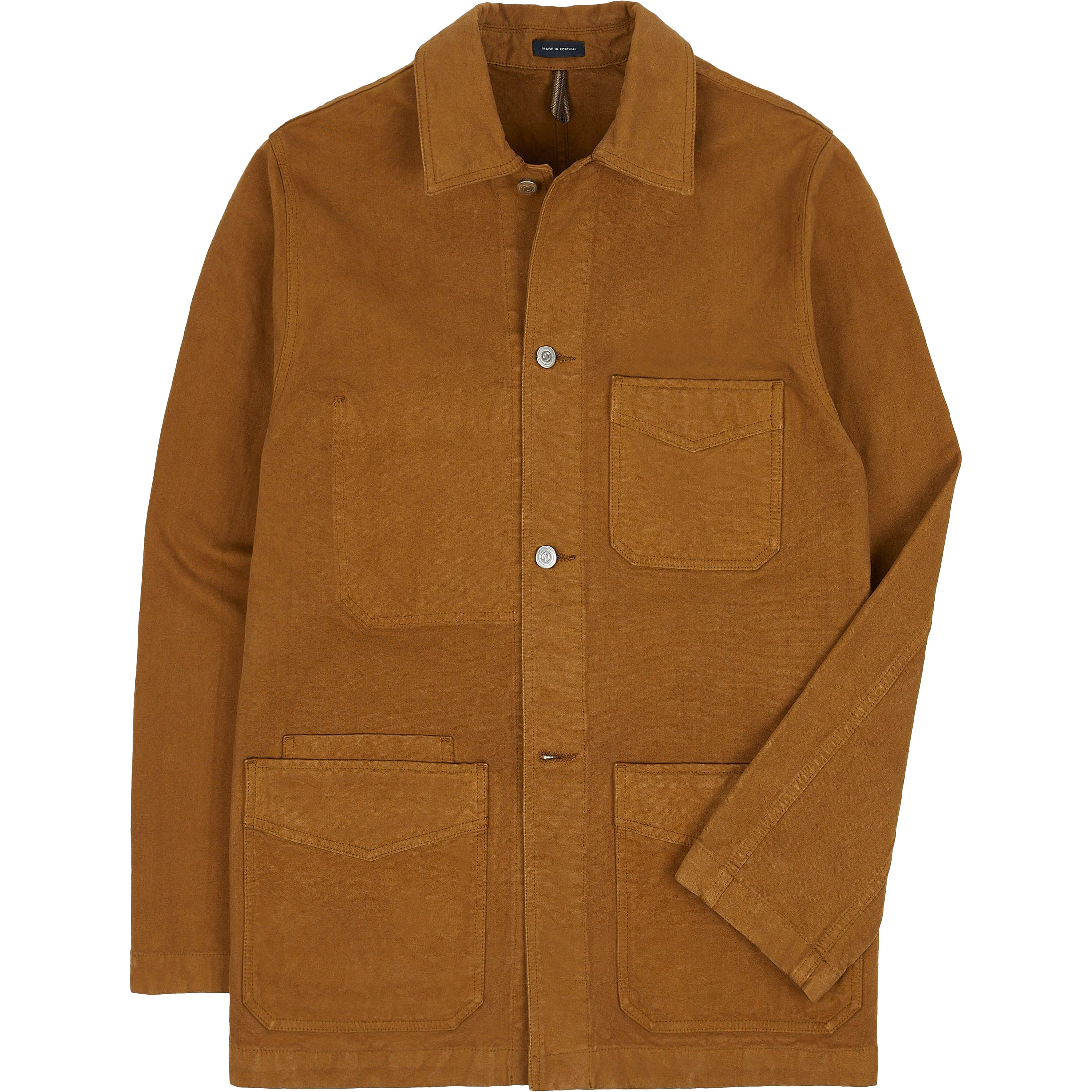 Duck Cotton Canvas Chore Jacket - Tobacco