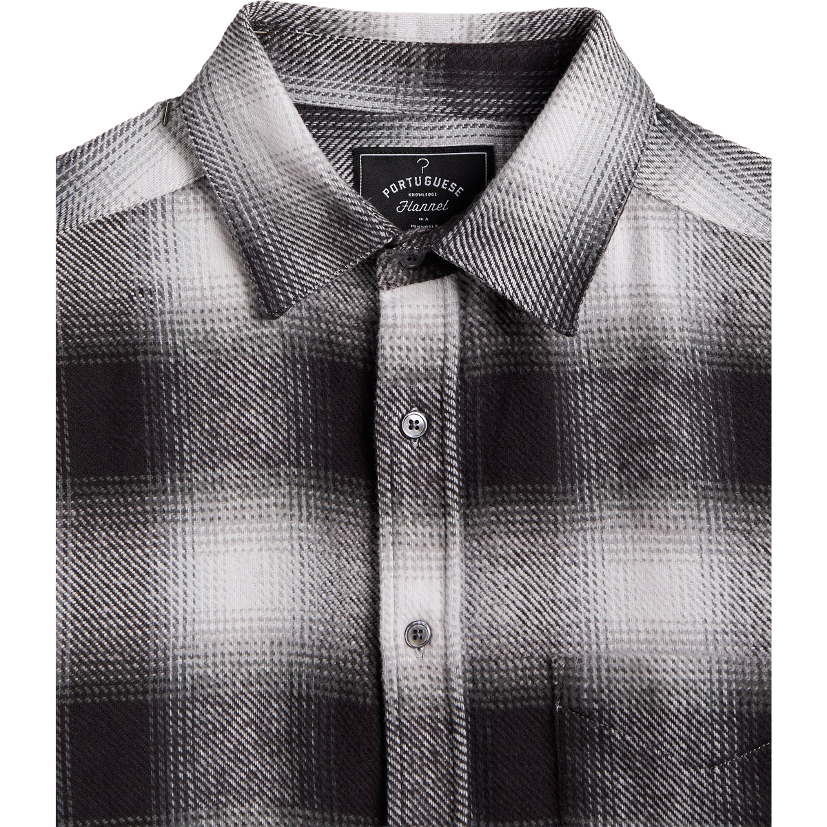 Dune Flannel Shirt - Black / White Check