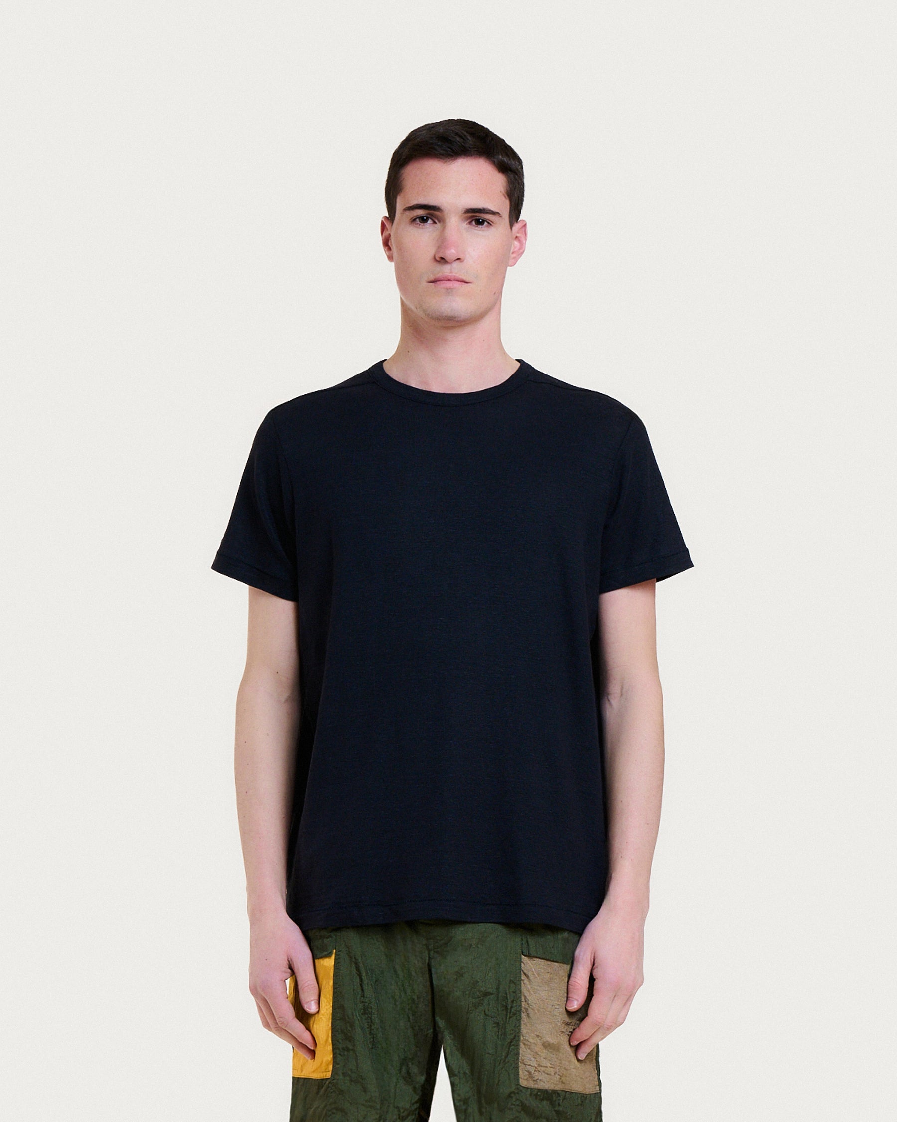 Eole Linen Tee - Navy