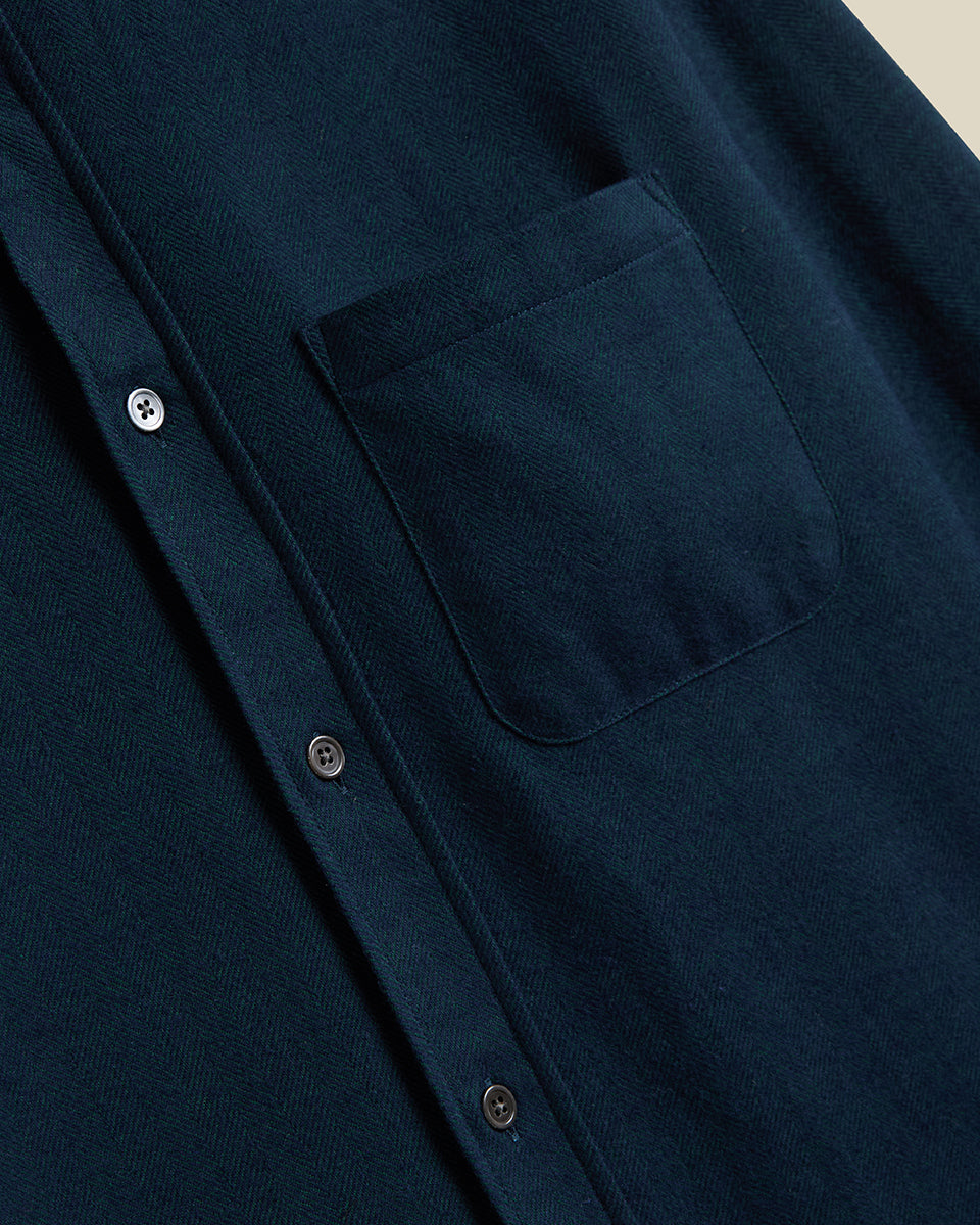 Espiga Herringbone Flannel - Green