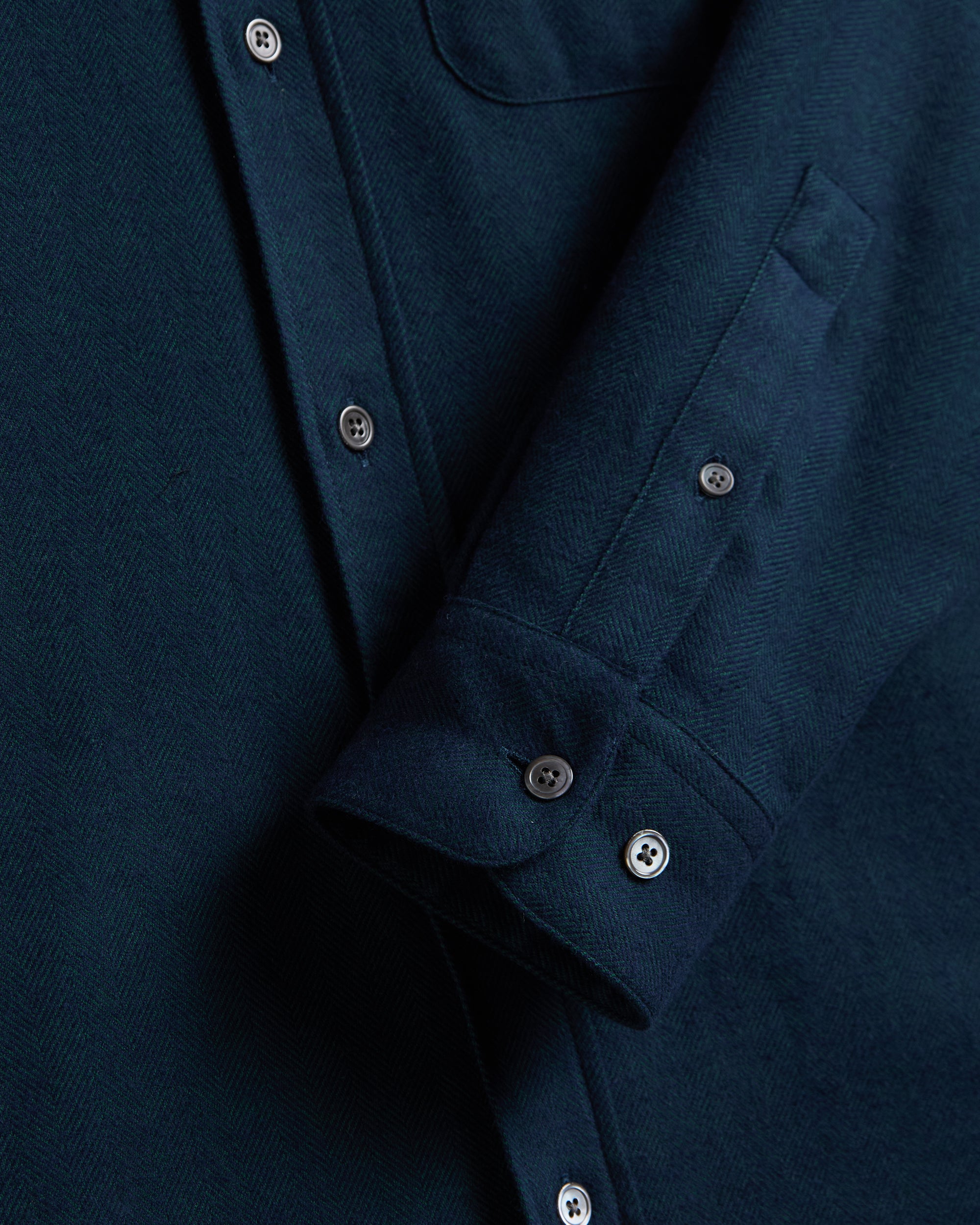 Espiga Herringbone Flannel - Green
