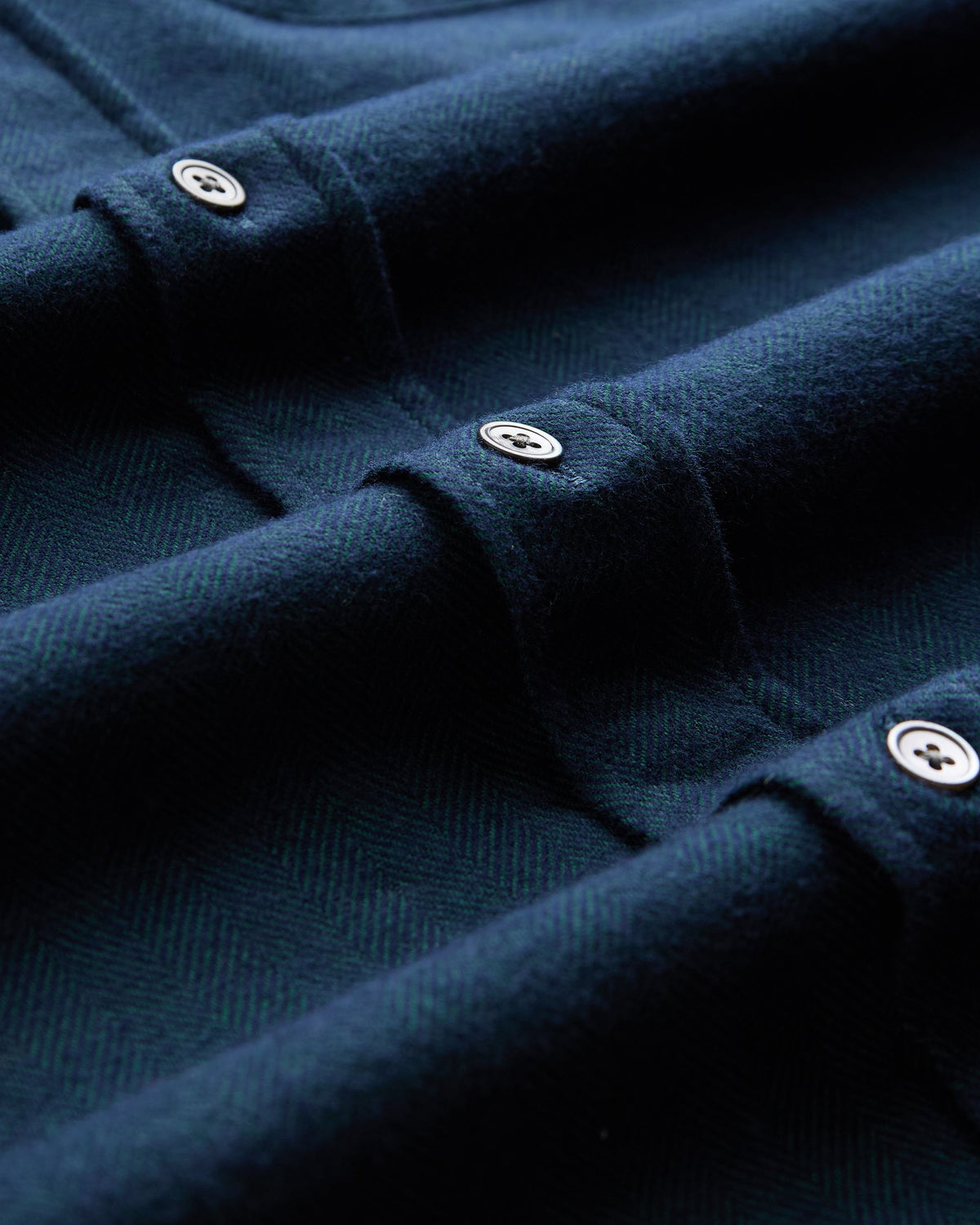 Espiga Herringbone Flannel - Green