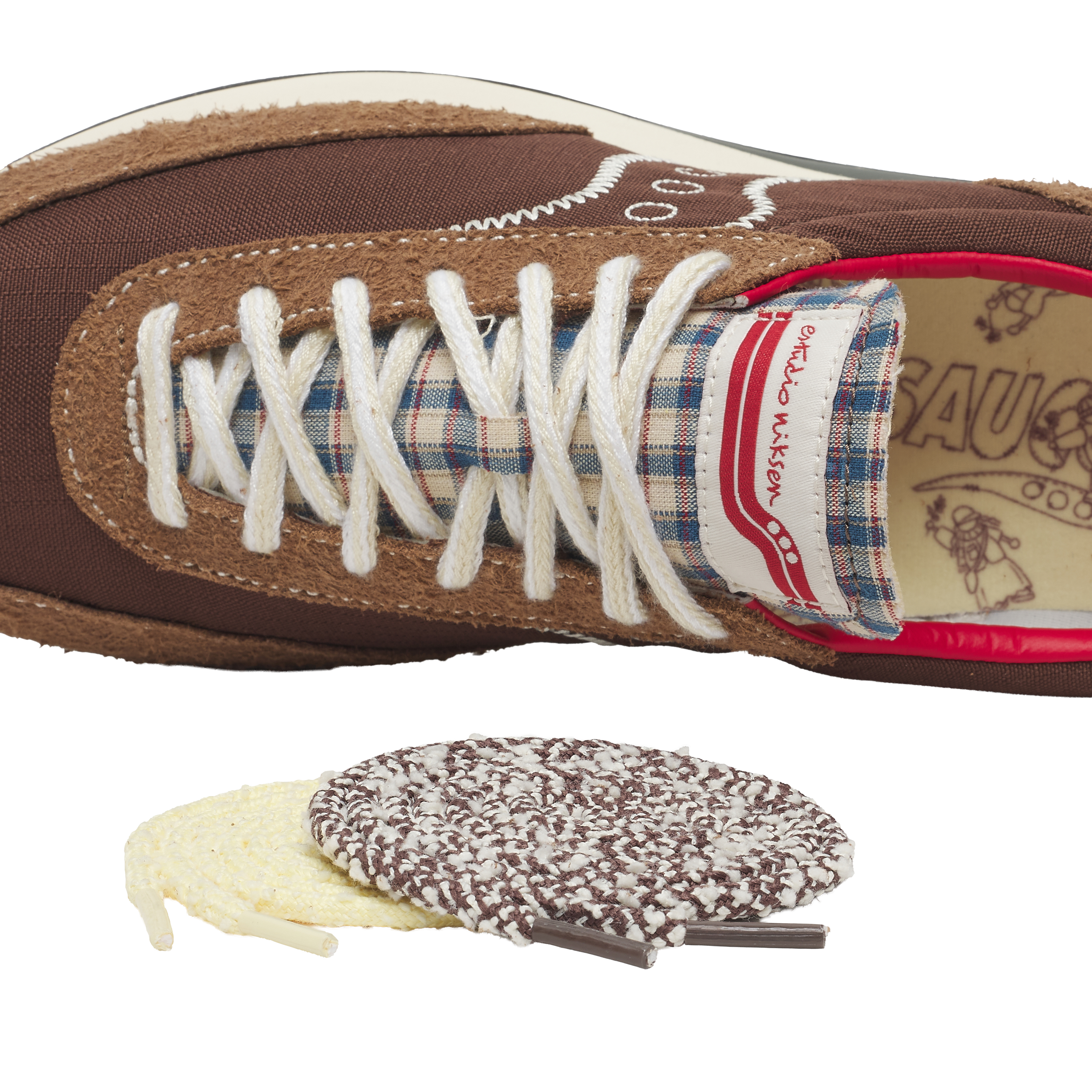 Estudio Niksen x Saucony Trainer 80 - Mocha/White