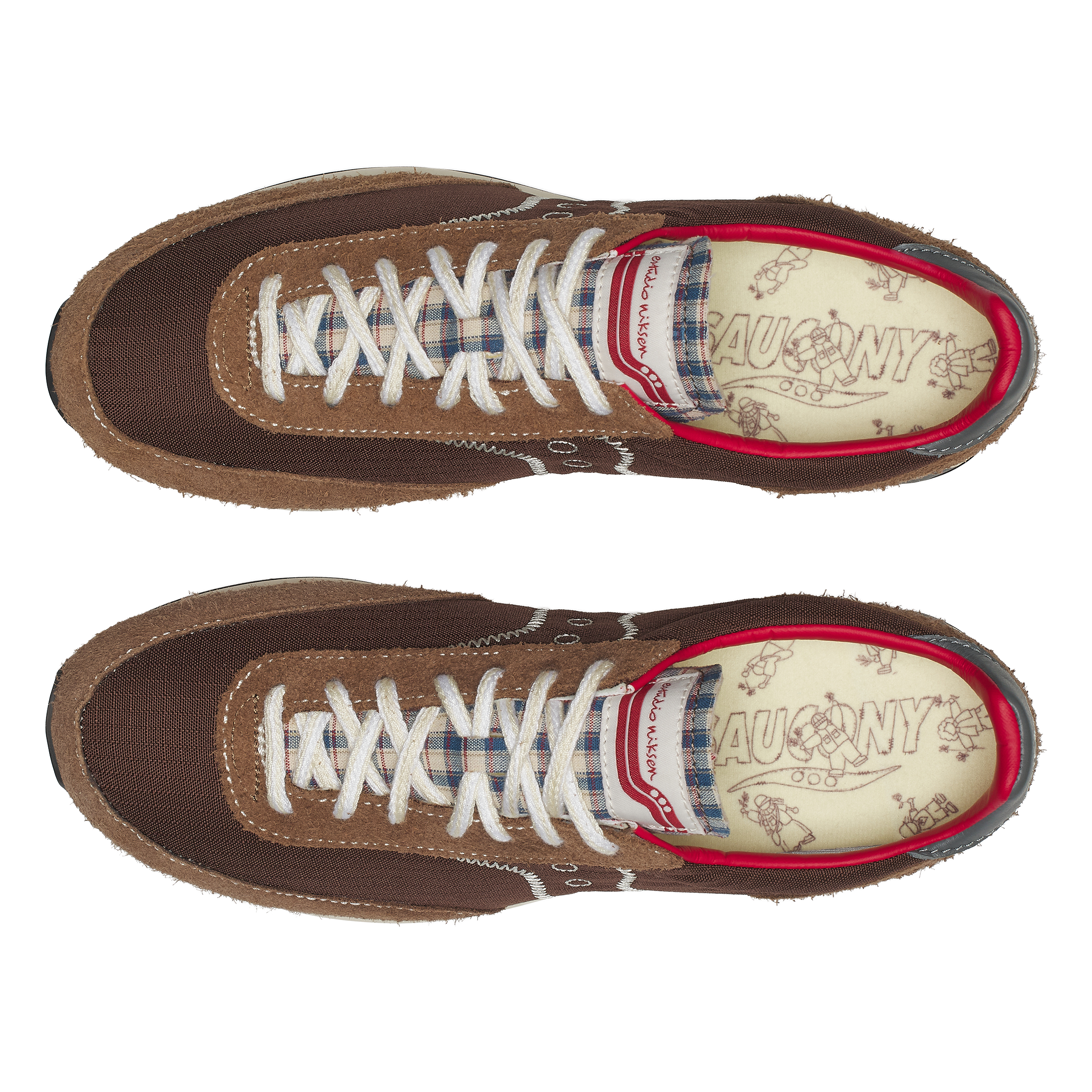 Estudio Niksen x Saucony Trainer 80 - Mocha/White