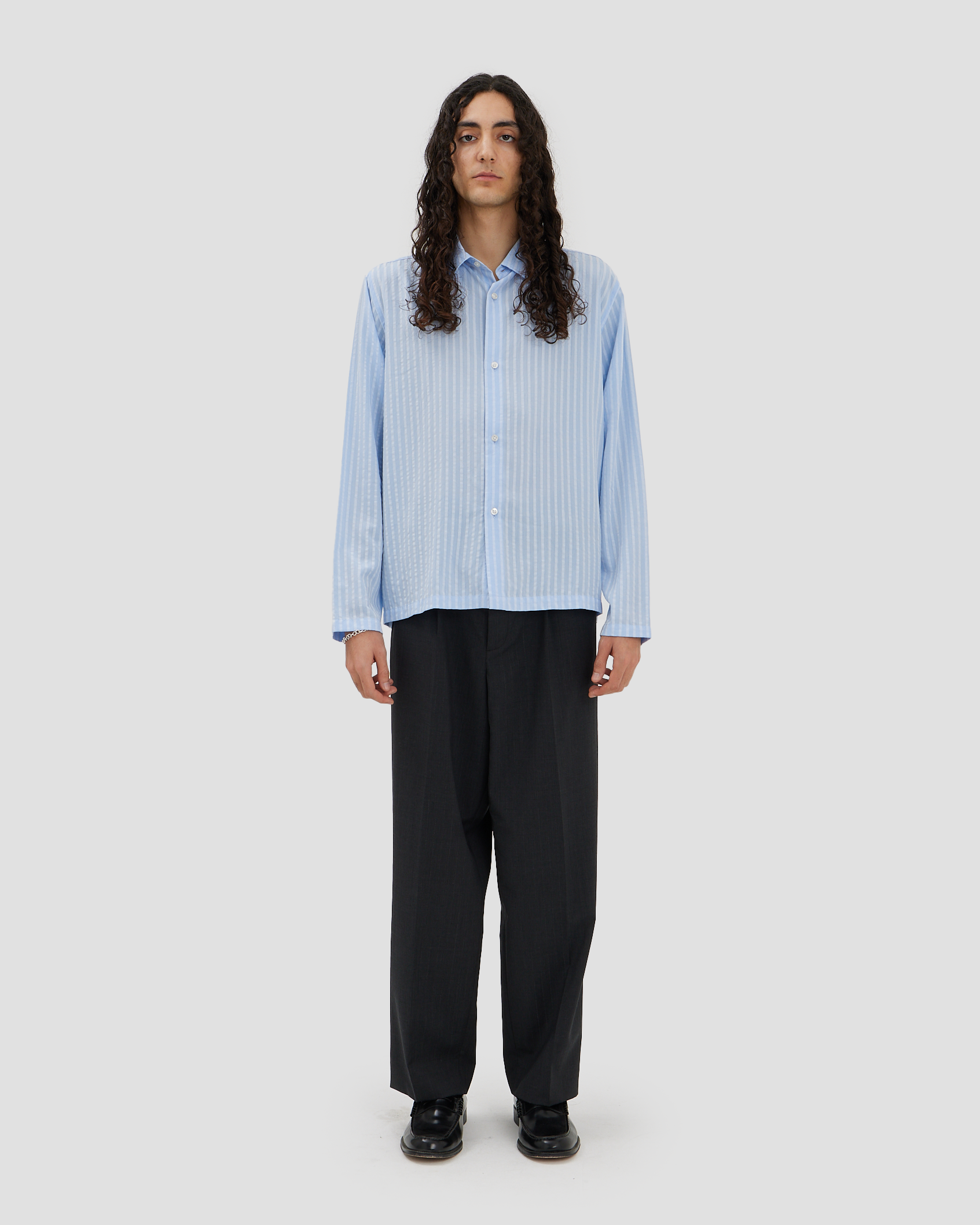 Box Shirt - Tencel Blue