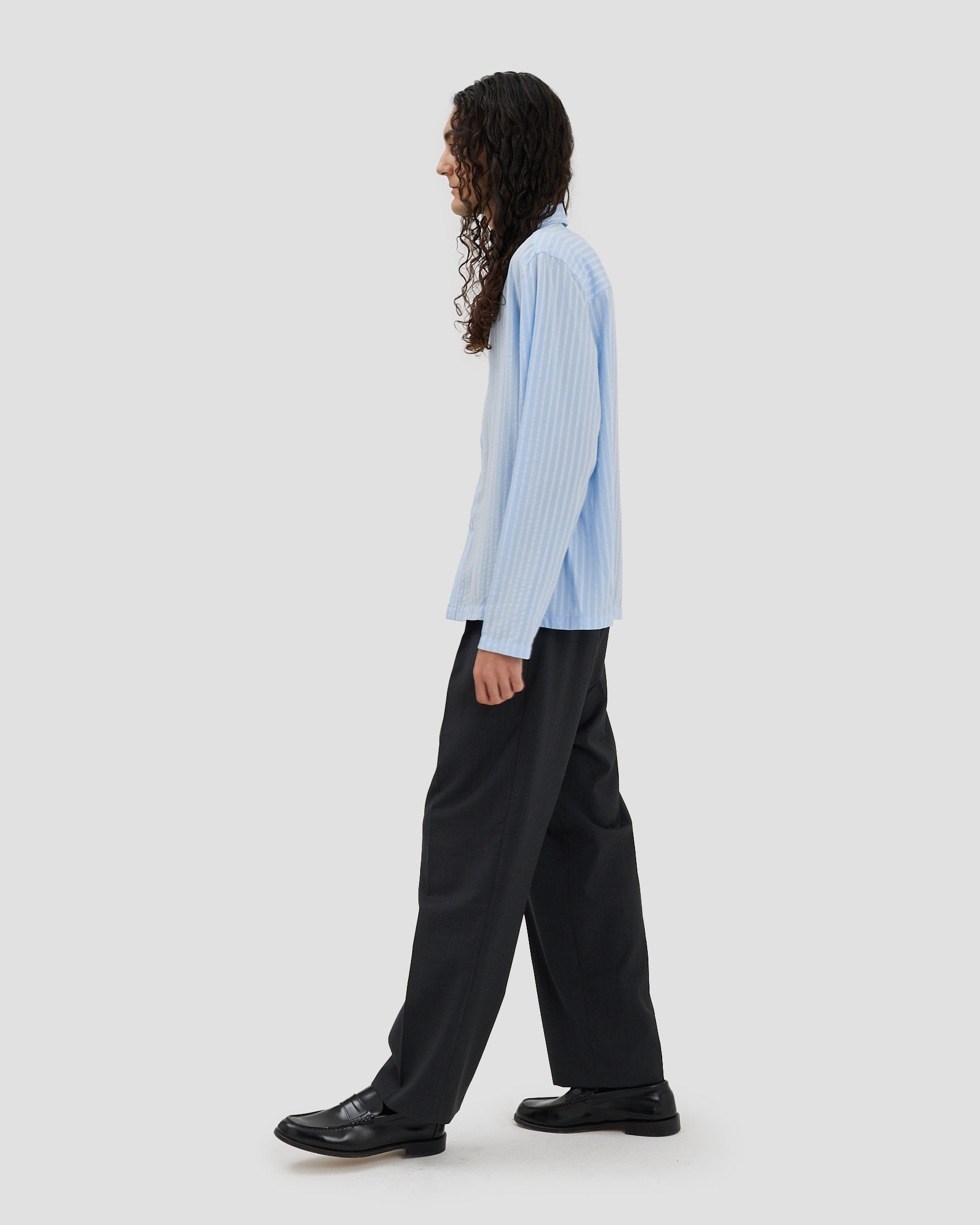 Box Shirt - Tencel Blue