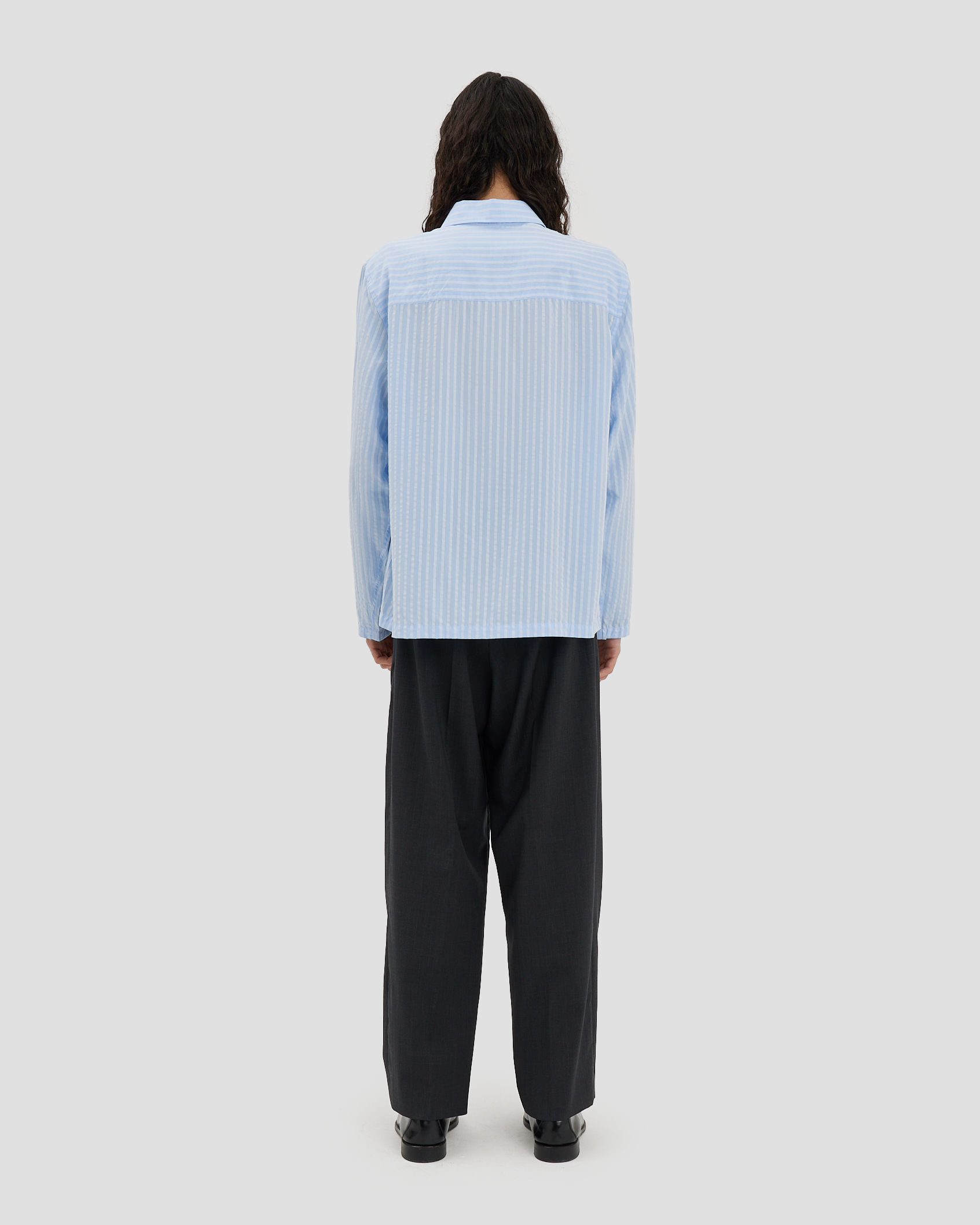Box Shirt - Tencel Blue