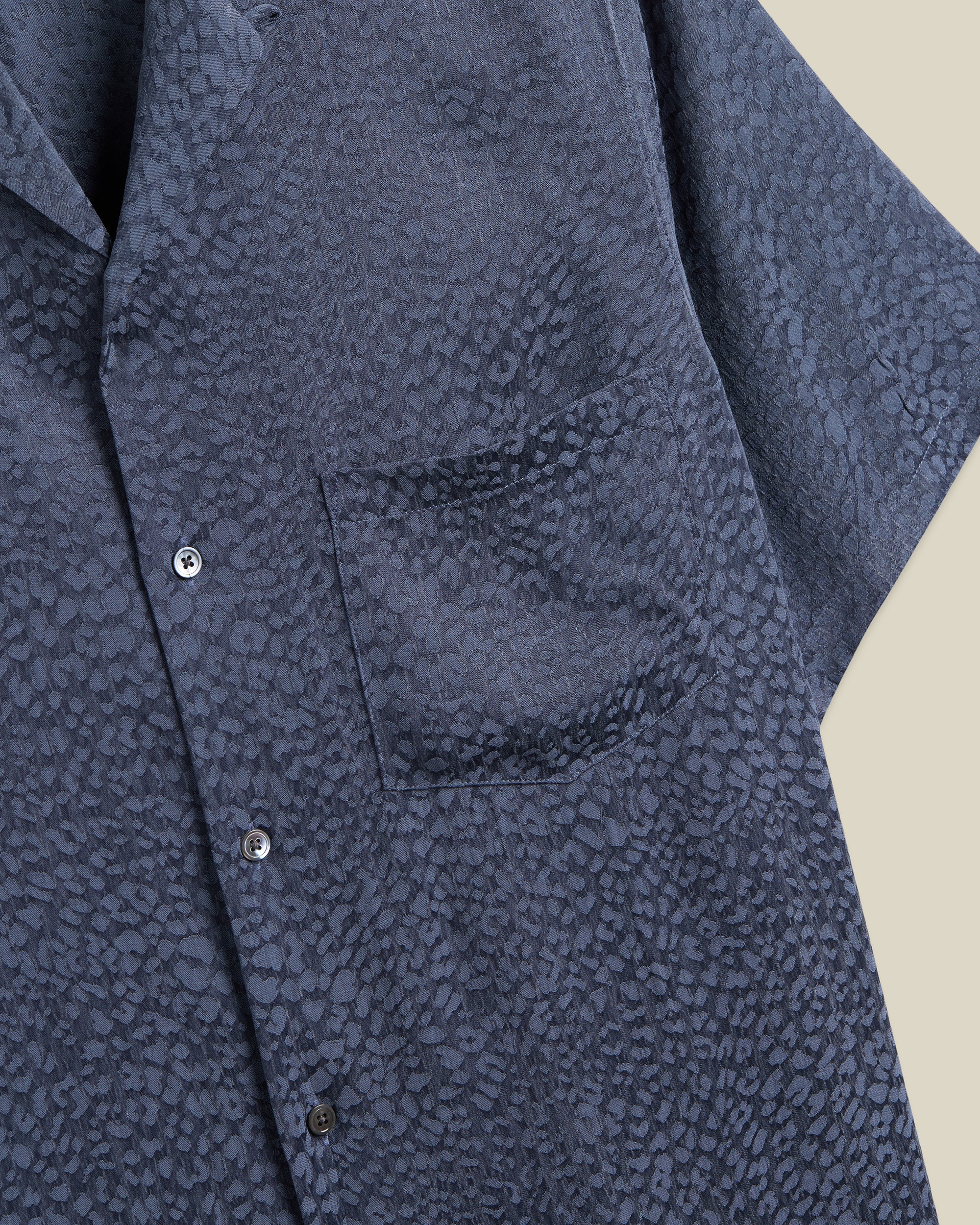 Finger Print Shirt - Navy