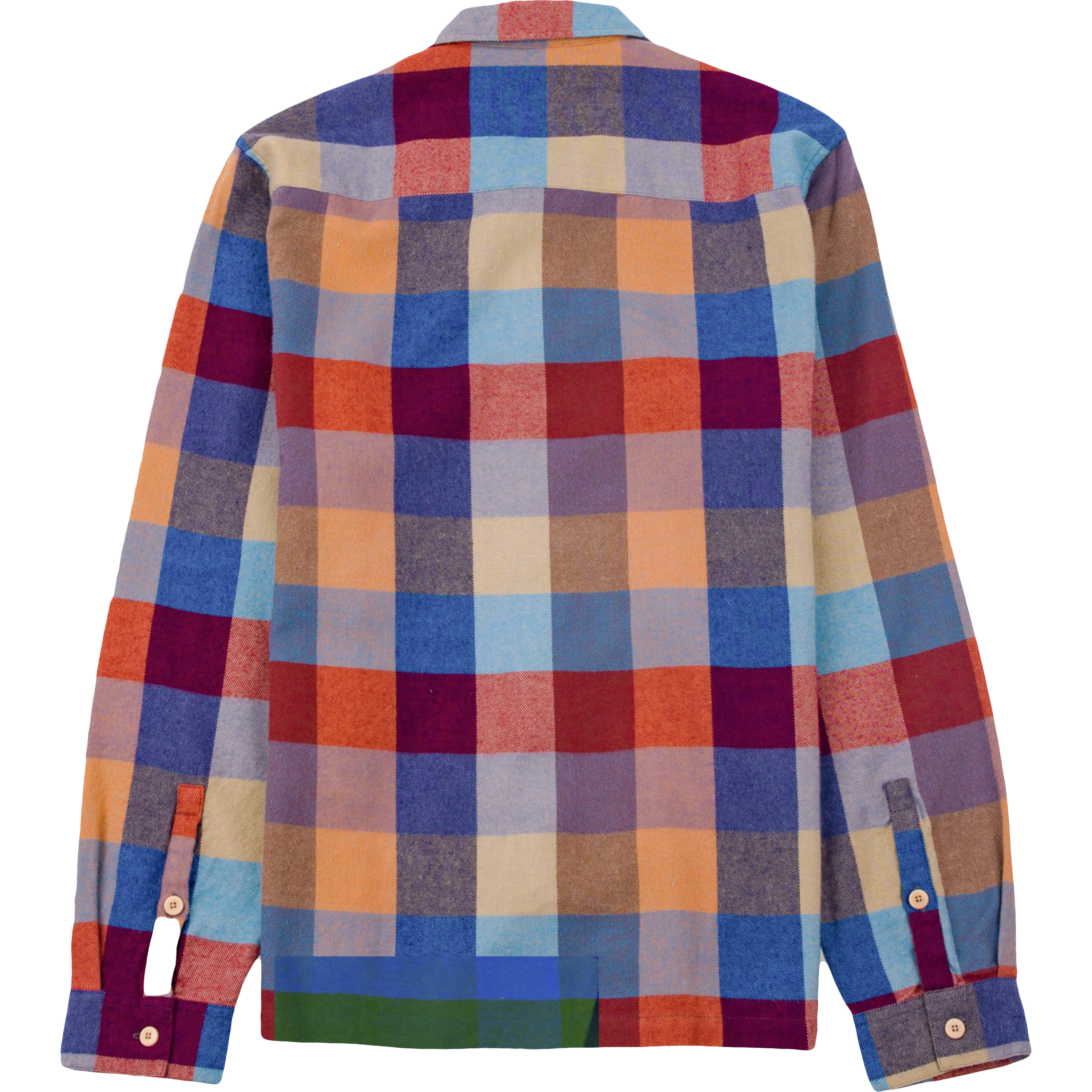 Patch Shirt - Crimson Blue Mix