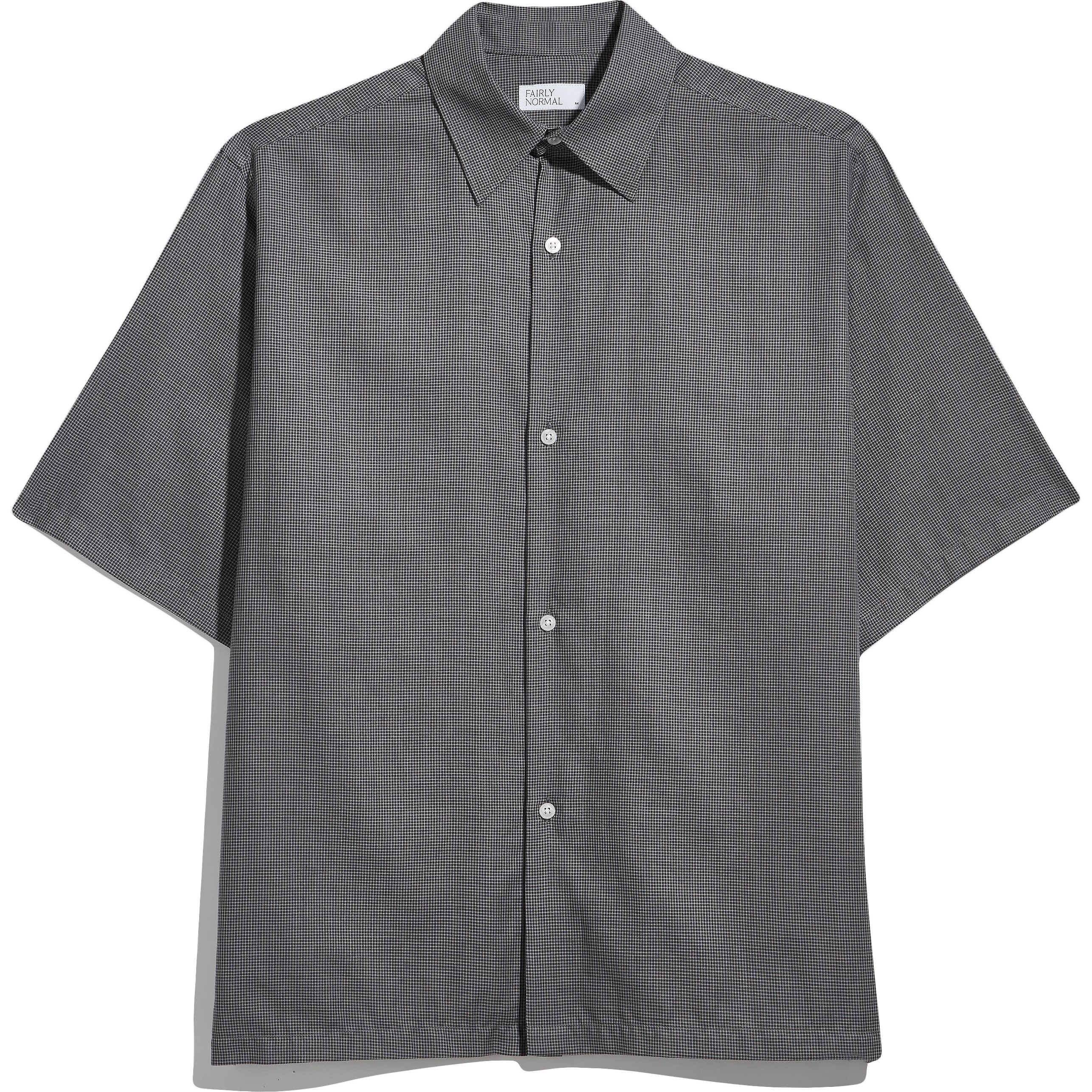 Short Sleeve Shirt - Black Check