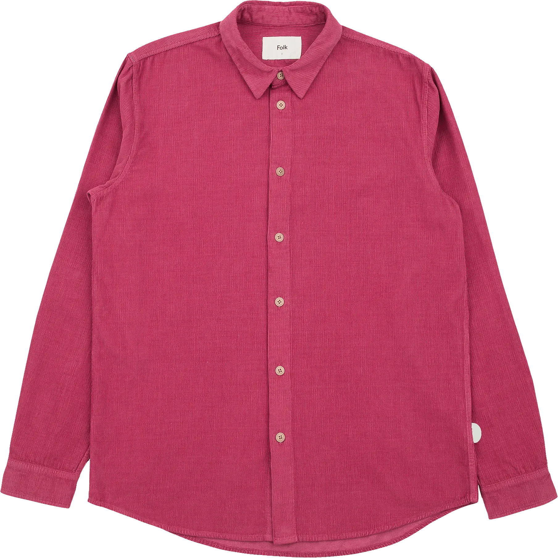 Relaxed Babycord Shirt - Pomegranate