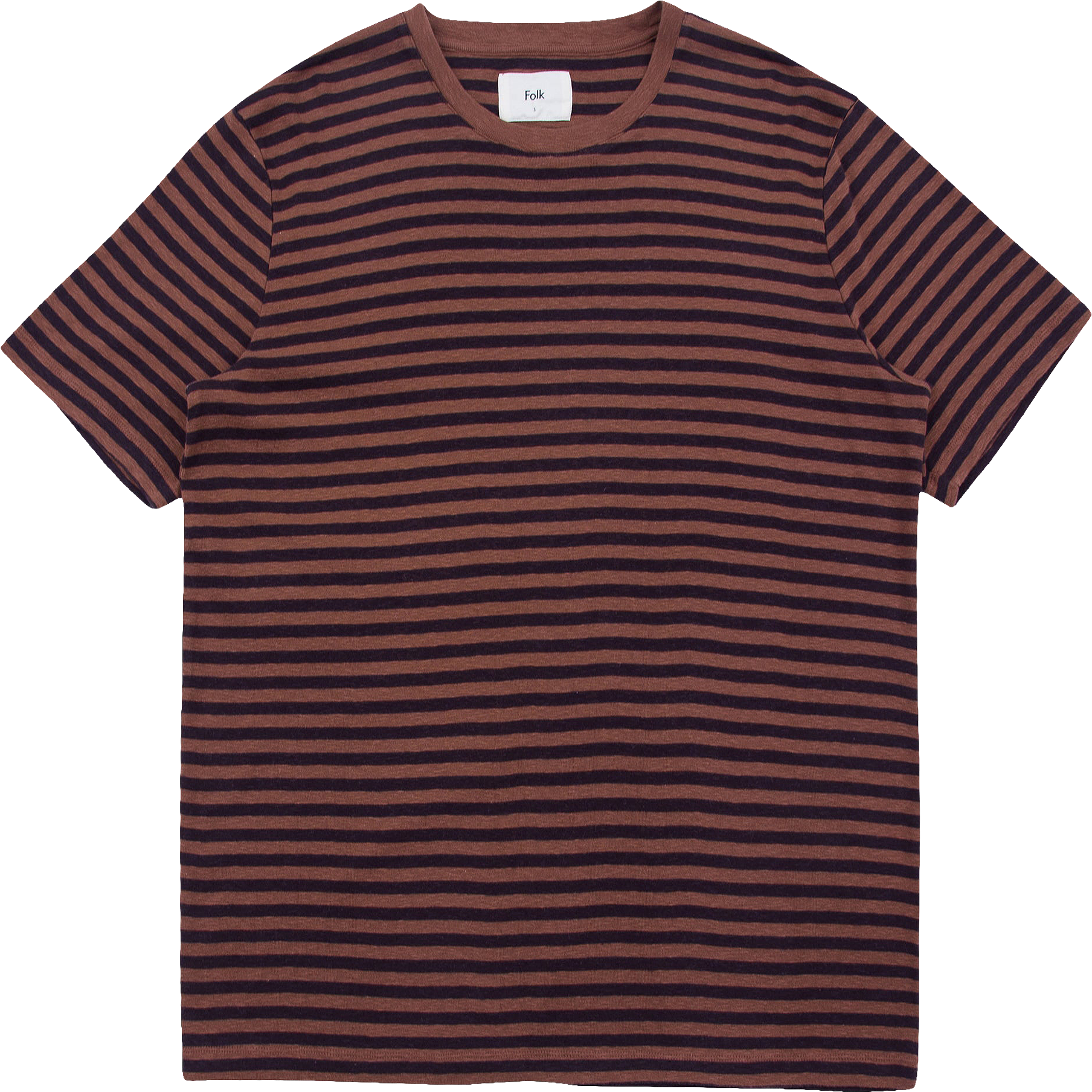 Classic Stripe Tee - Brown / Fig