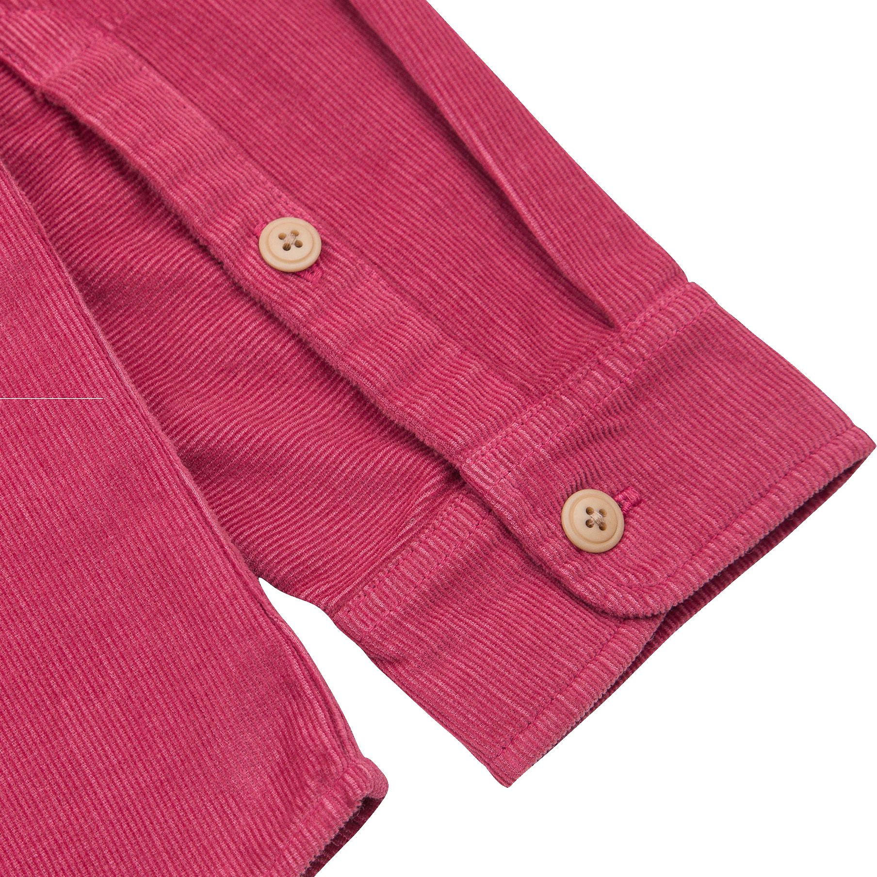 Relaxed Babycord Shirt - Pomegranate