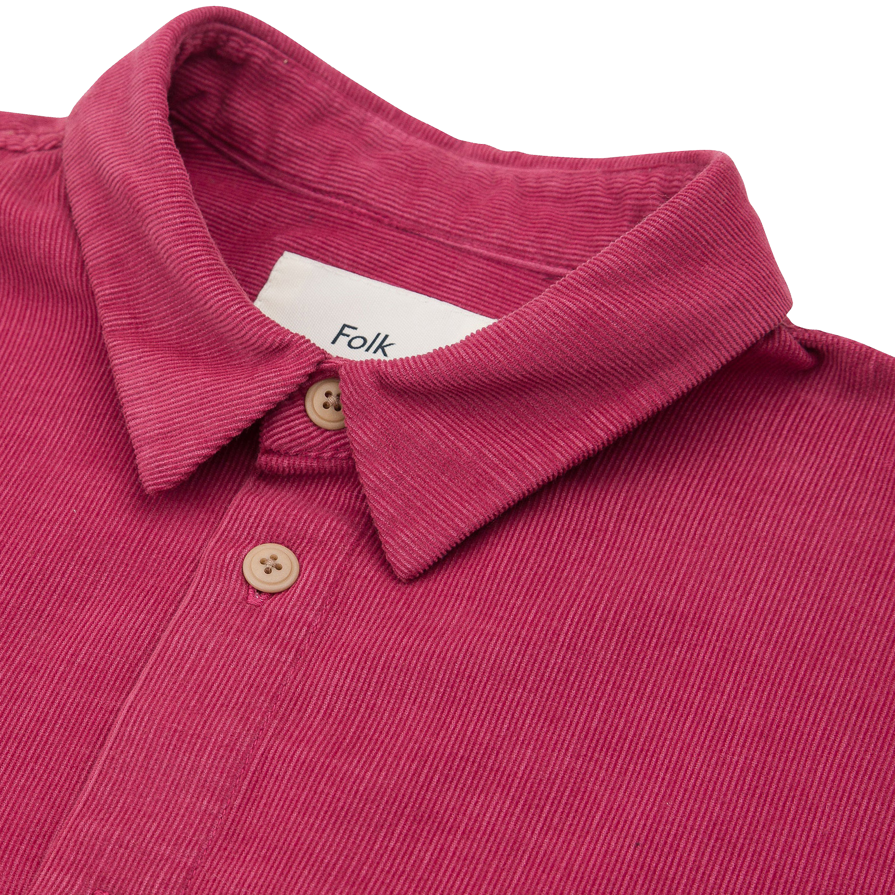 Relaxed Babycord Shirt - Pomegranate