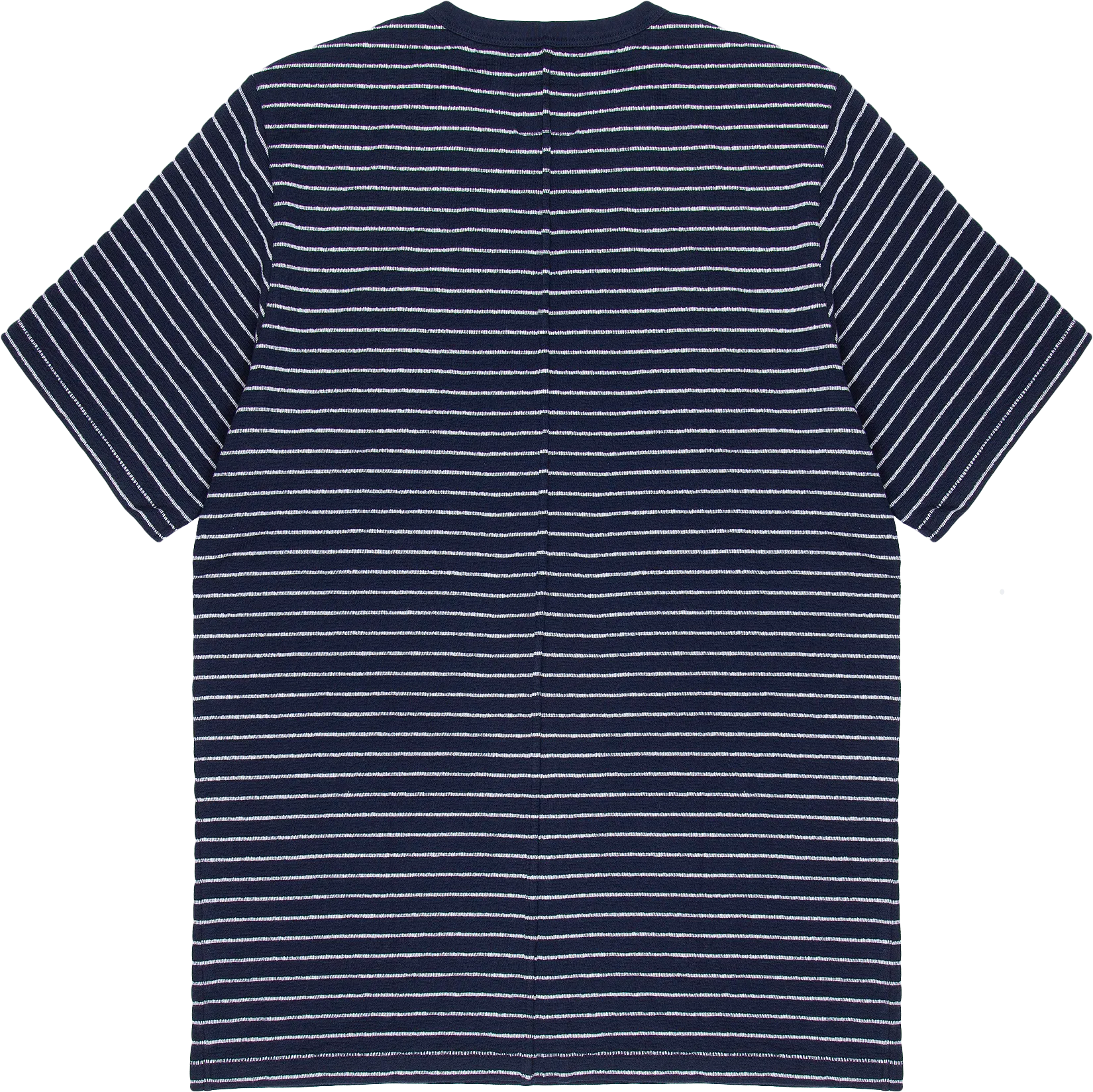 Textured Stripe T-Shirt - Navy / Silver