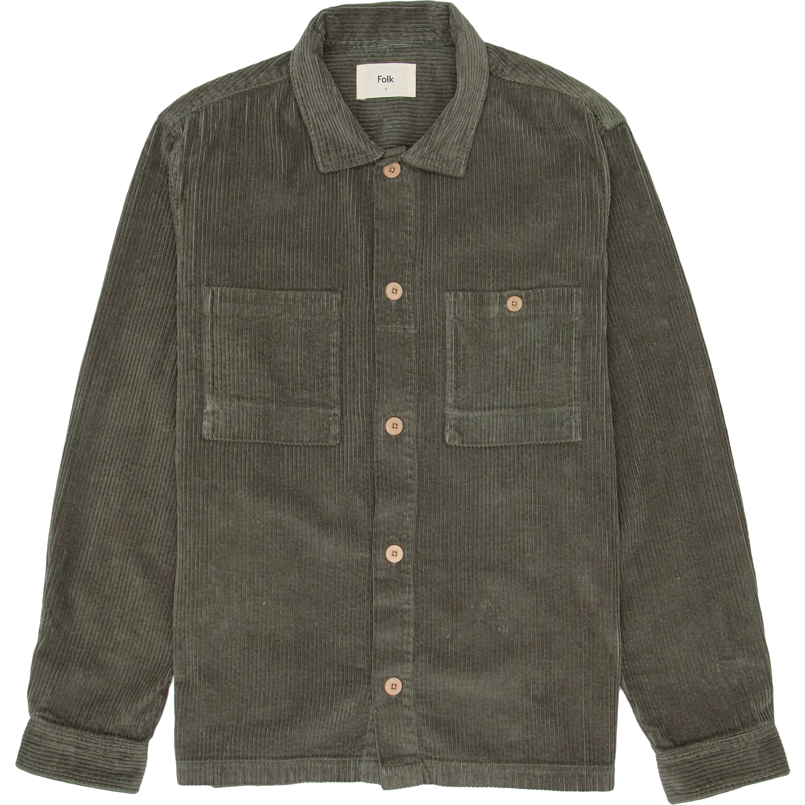 Patch Overshirt - Dark Sage Cord