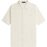 Button Through Knitted Shirt - Ecru