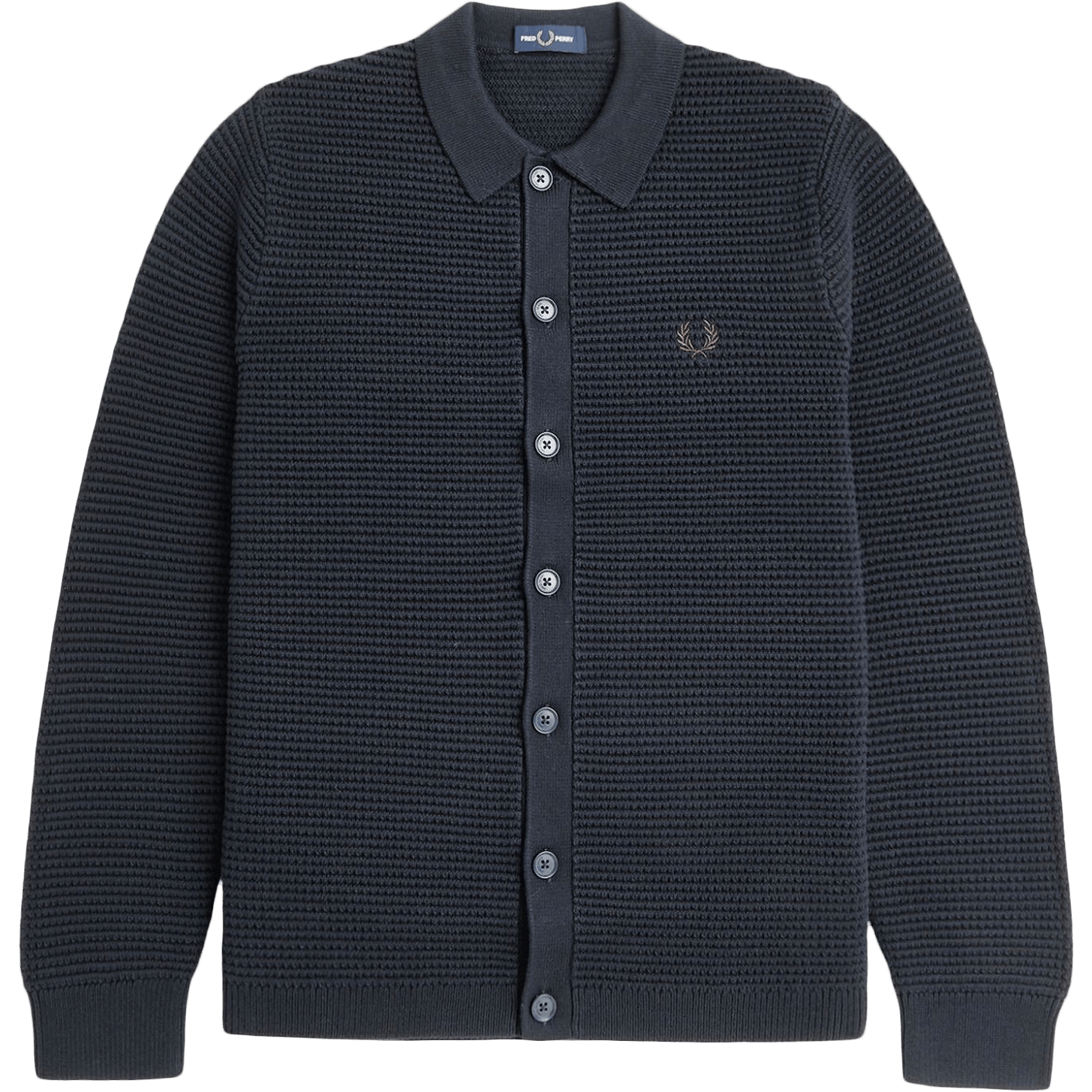 Pointelle Cardigan - Navy