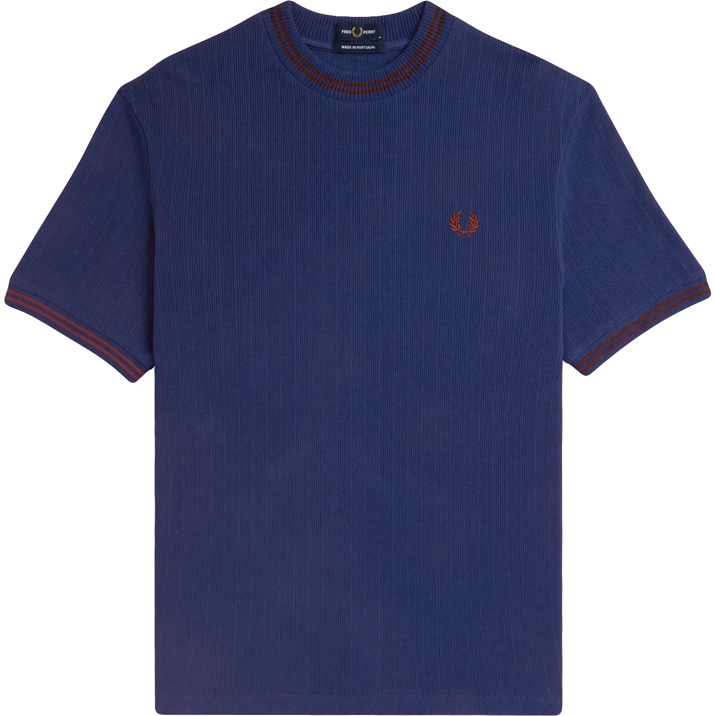 Ribbed Jersey Tee - French Navy