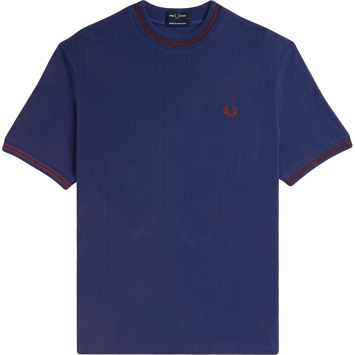 Ribbed Jersey Tee - French Navy