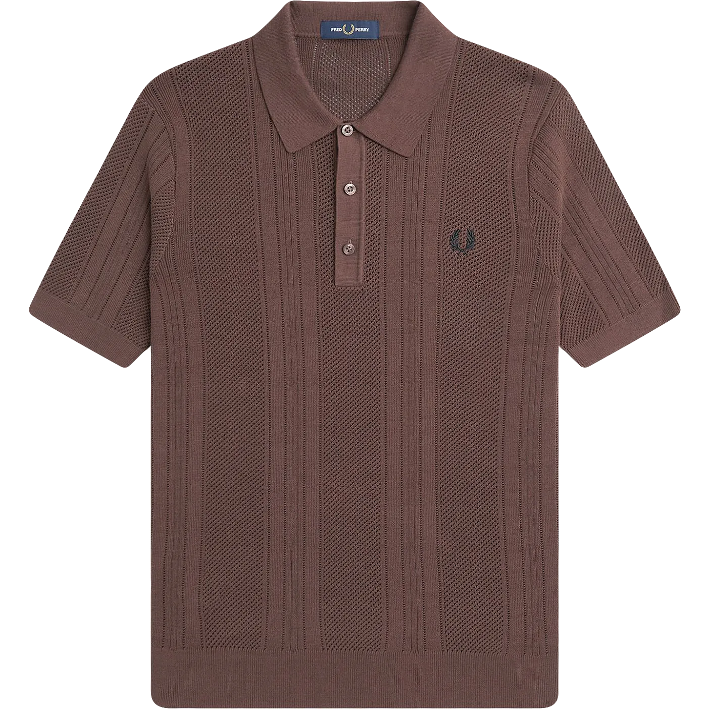 Crochet Polo - Carrington Brick