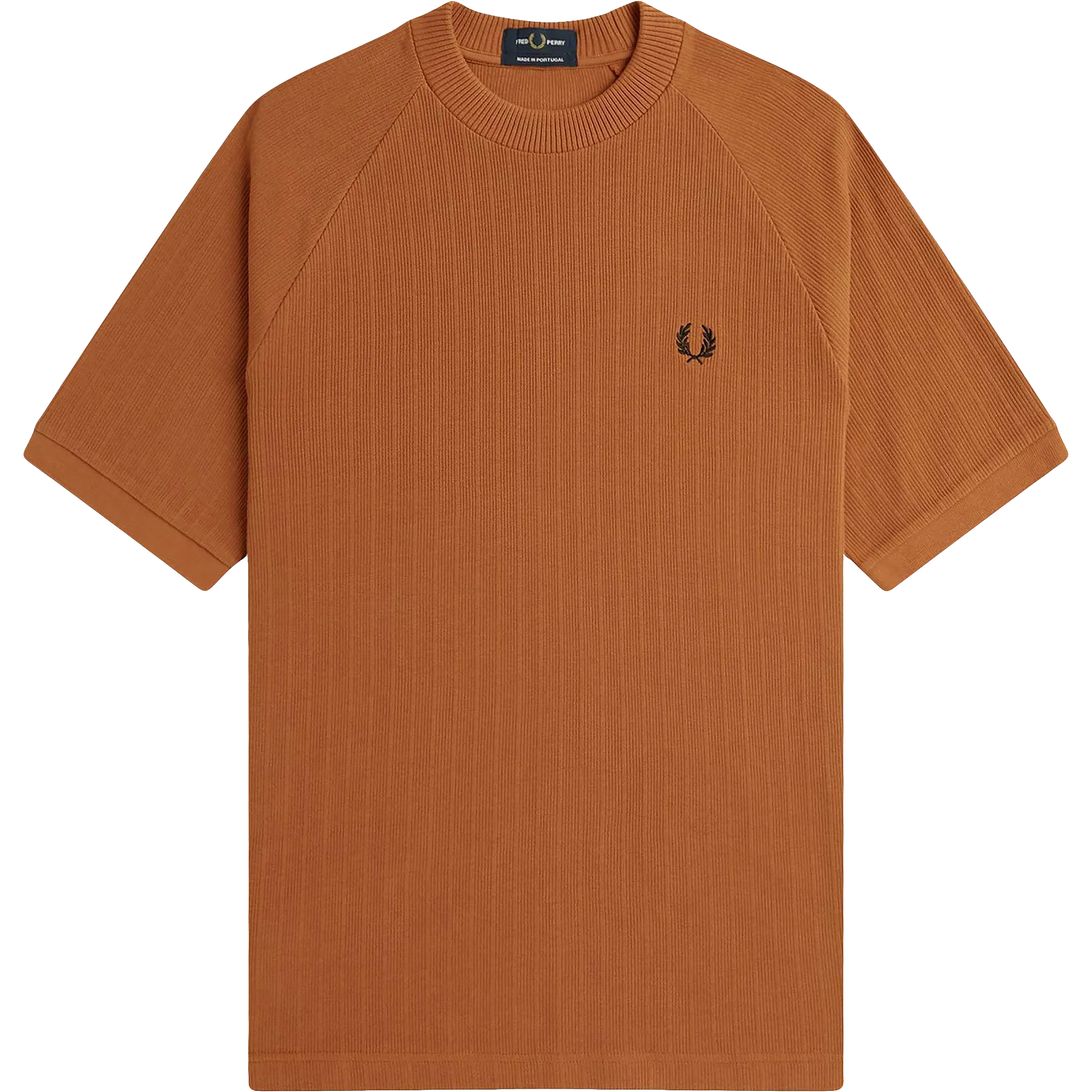 Ribbed Raglan Sleeve Tee - Marmalade