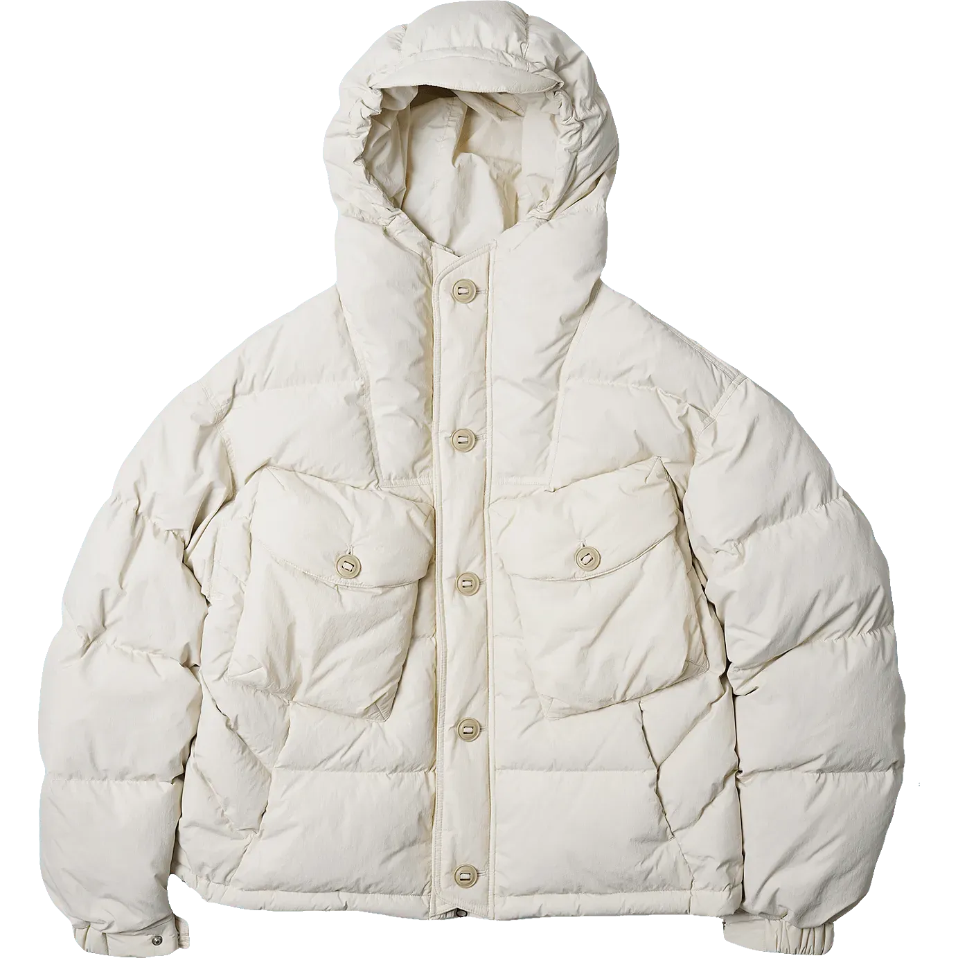 Smock Parka Down Puffer - Cream