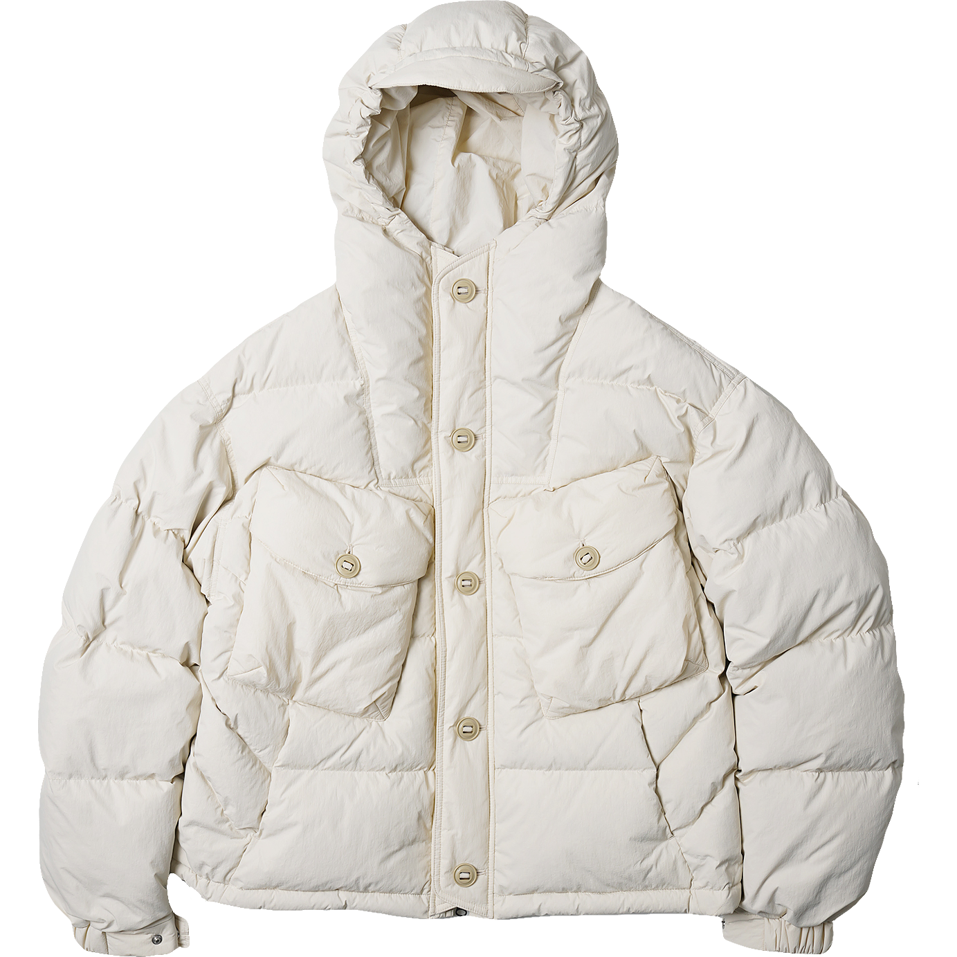 Smock Parka Down Puffer - Cream