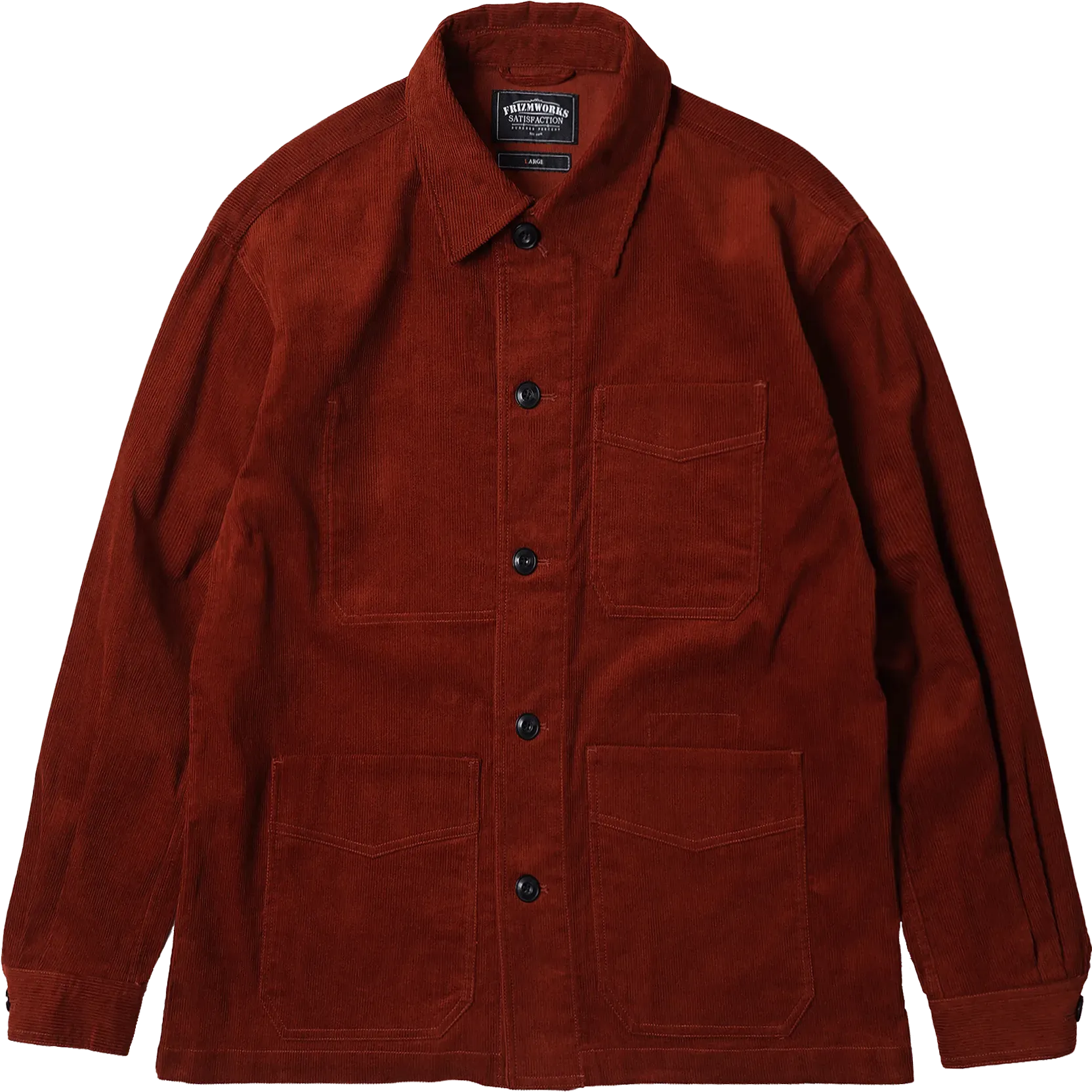 Corduroy French Work Jacket - Brick