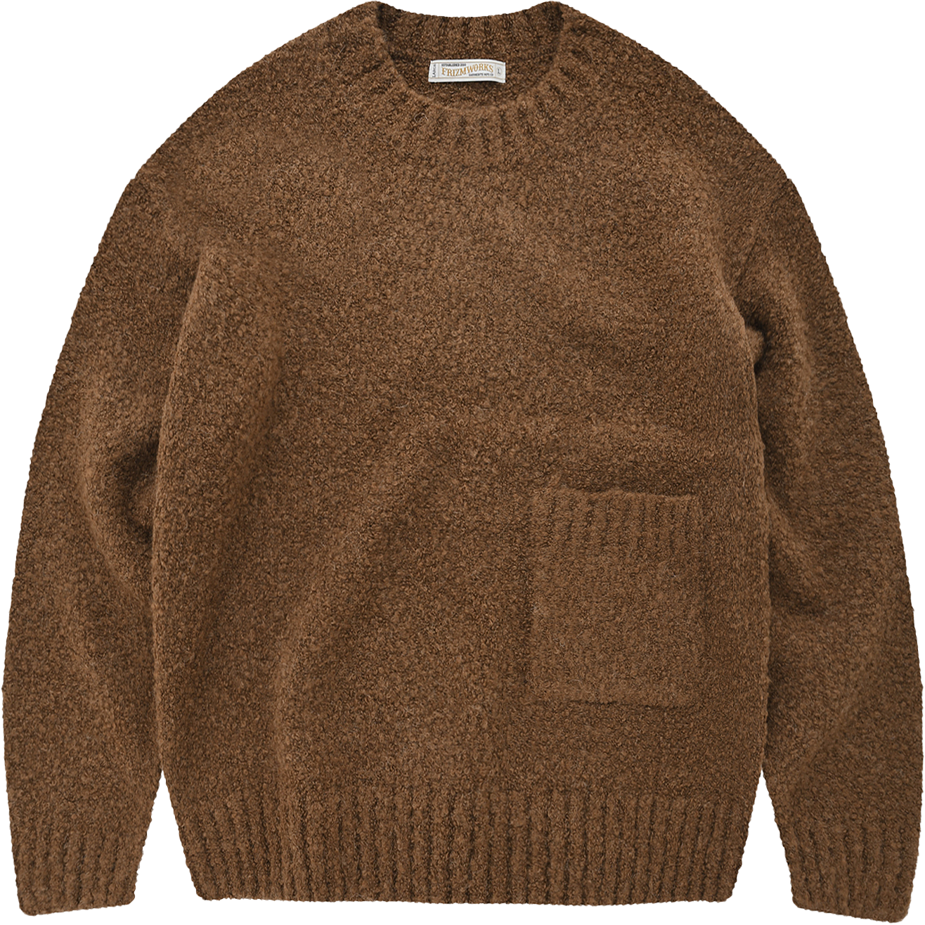 Alpaca Boucle Knit - Brown