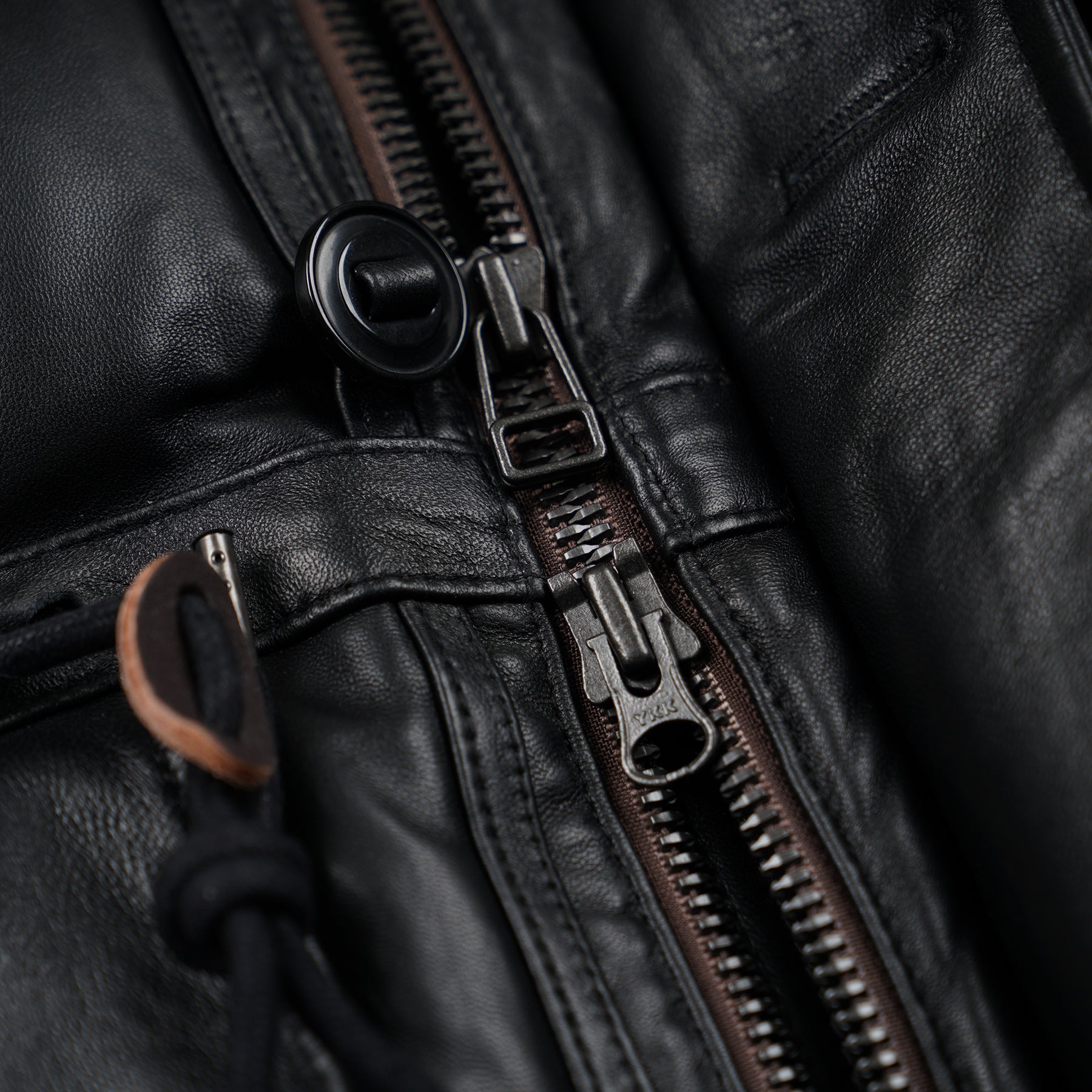 Lambskin Karakoram Goose Down Parka - Black