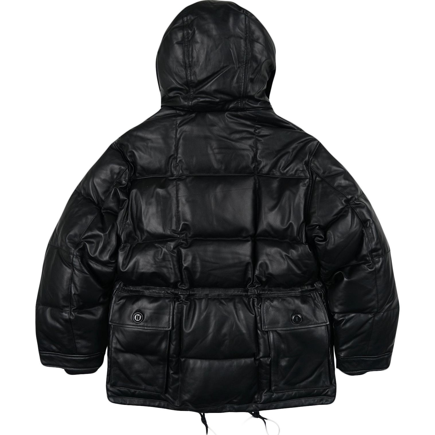Lambskin Karakoram Goose Down Parka - Black