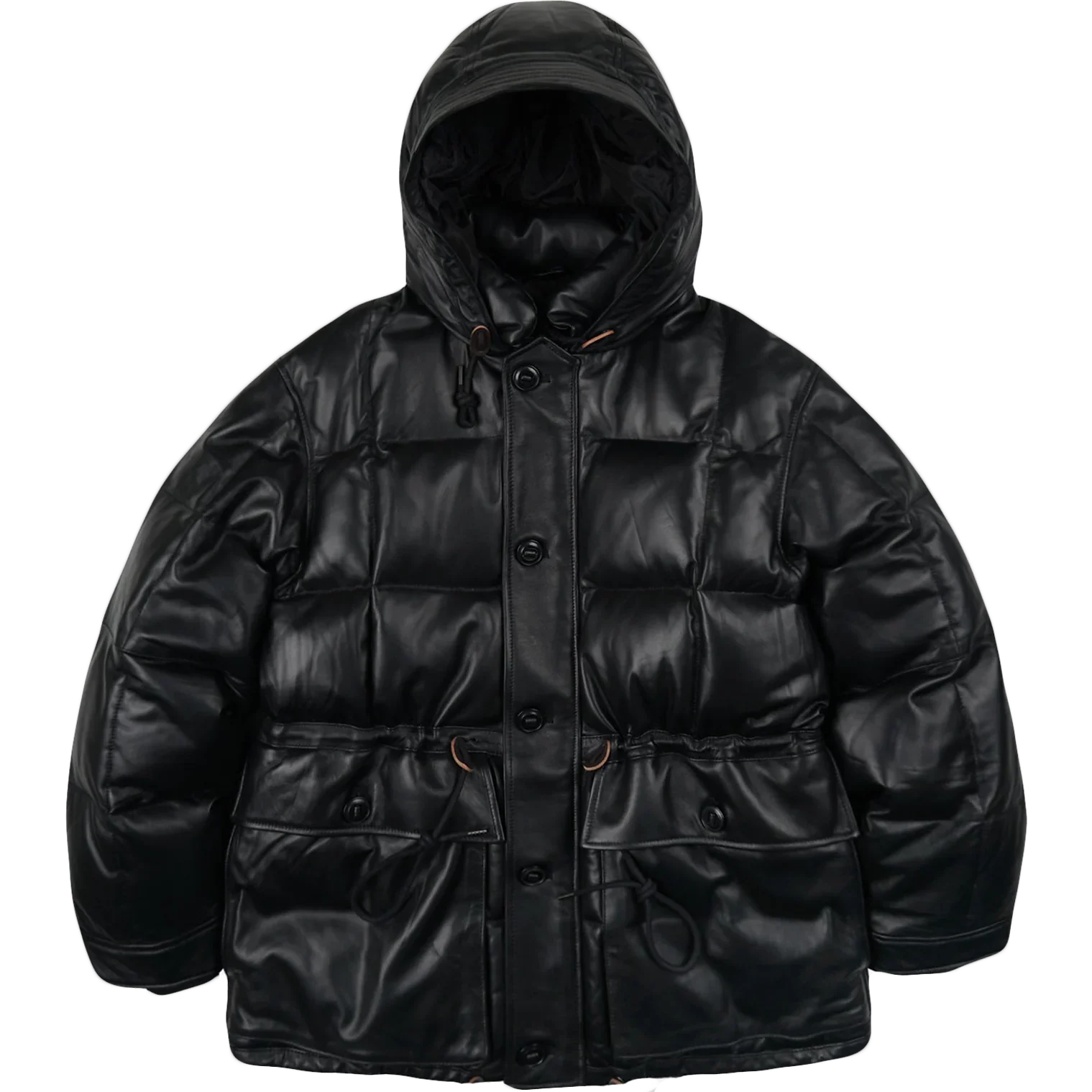 Lambskin Karakoram Goose Down Parka - Black | Frizmworks | Park