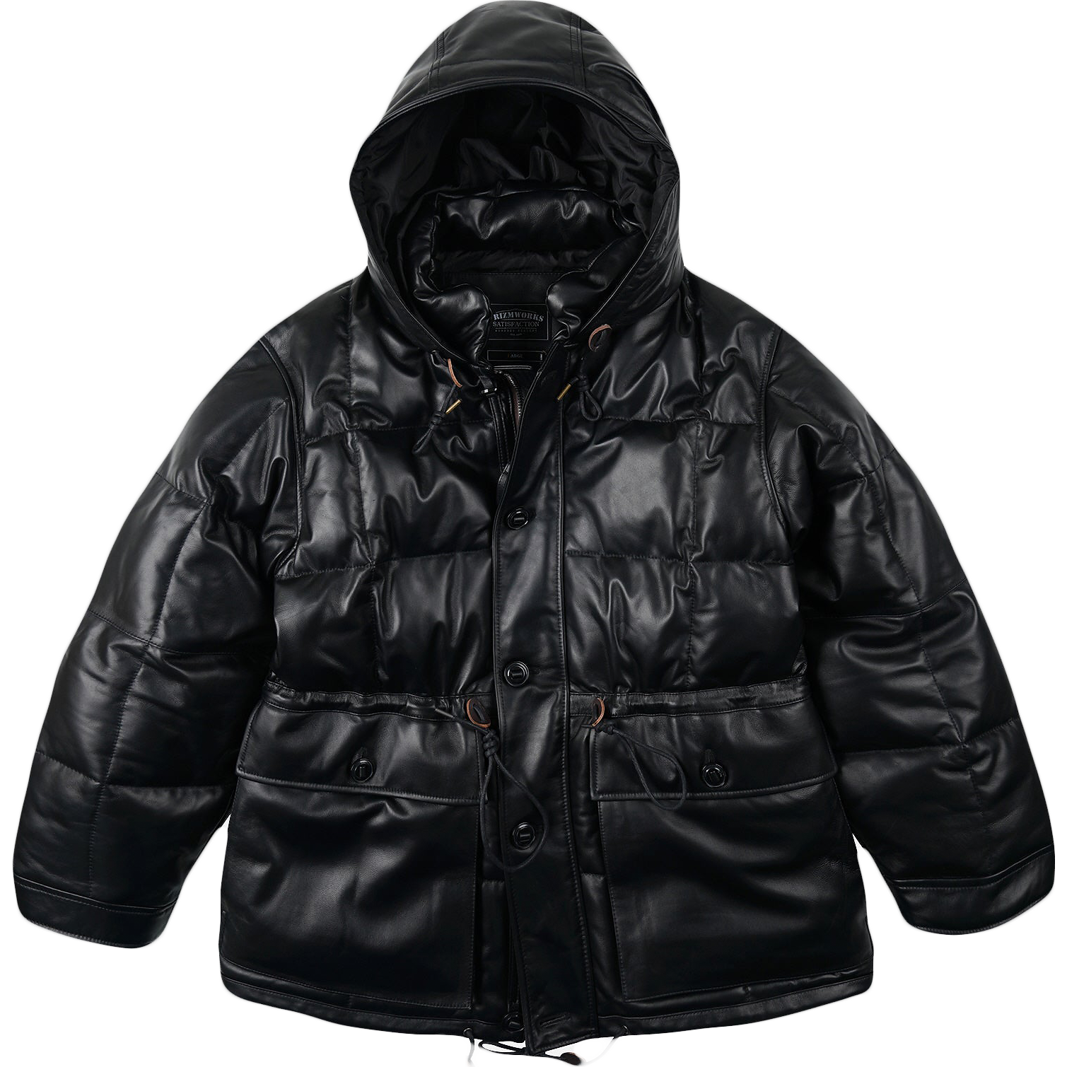 Lambskin Karakoram Goose Down Parka - Black